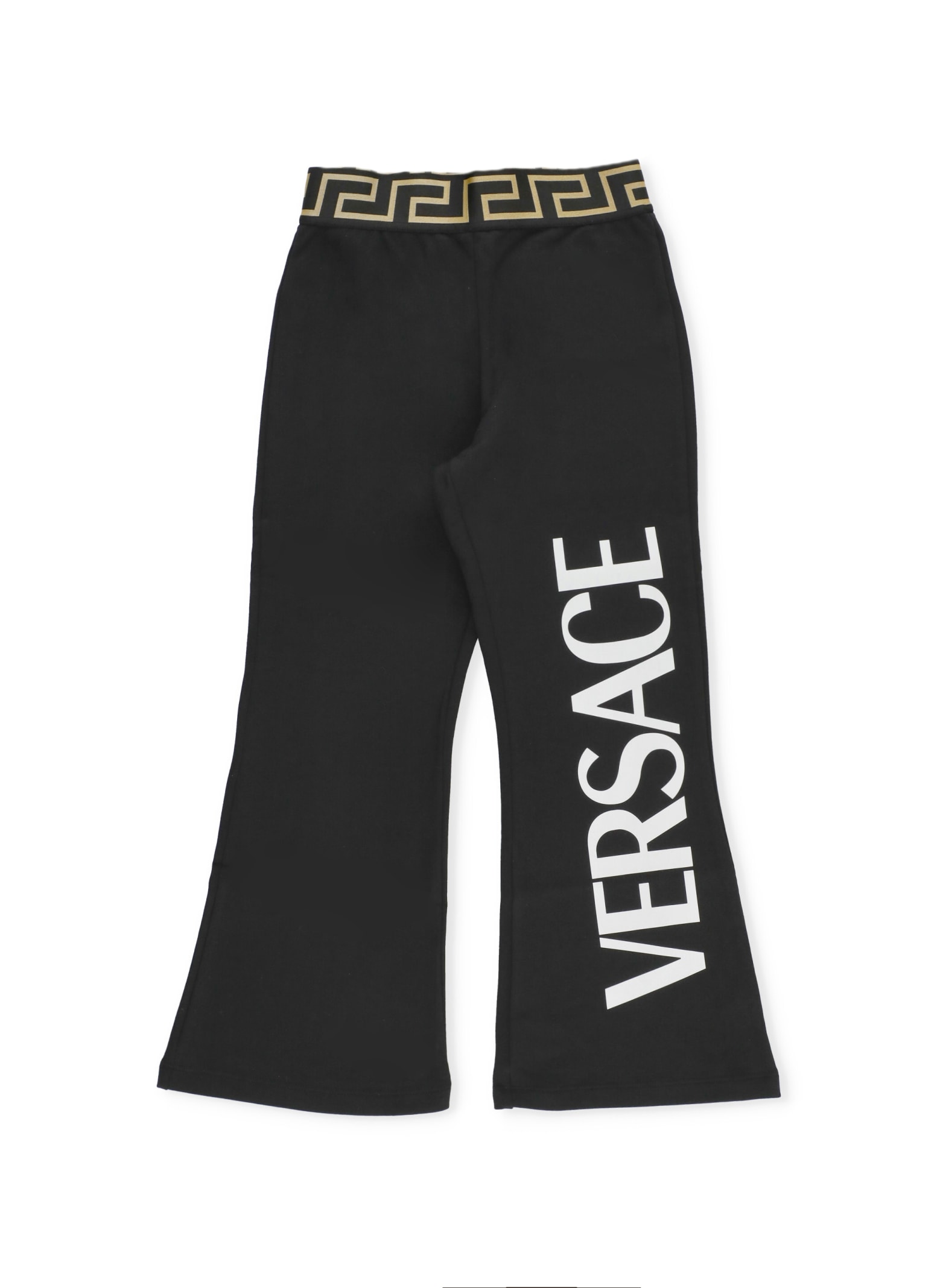 Versace Logo Flared Sweatpants