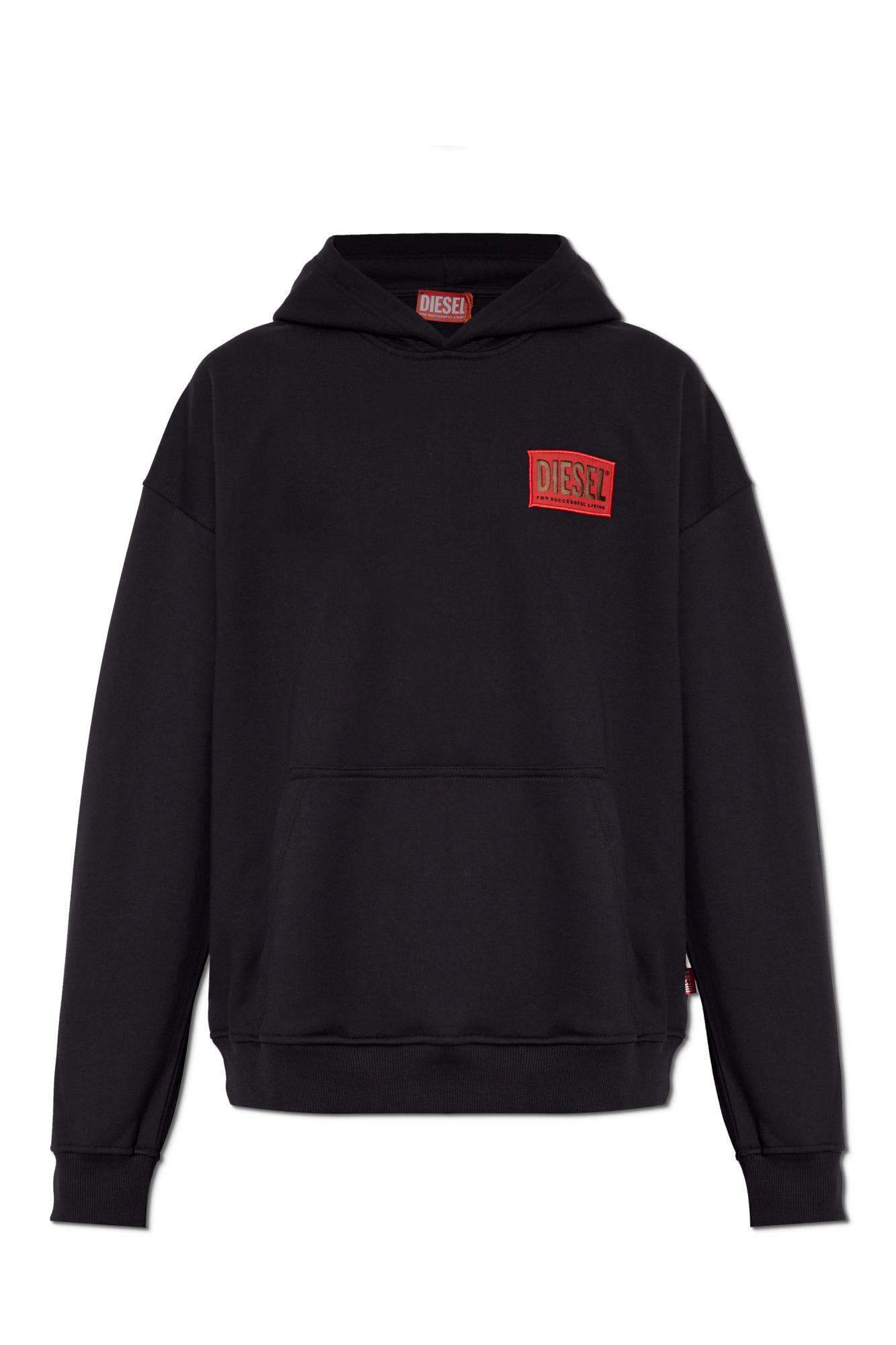 Shop Diesel Hoodie S-boxt-hood-s1 In Nero