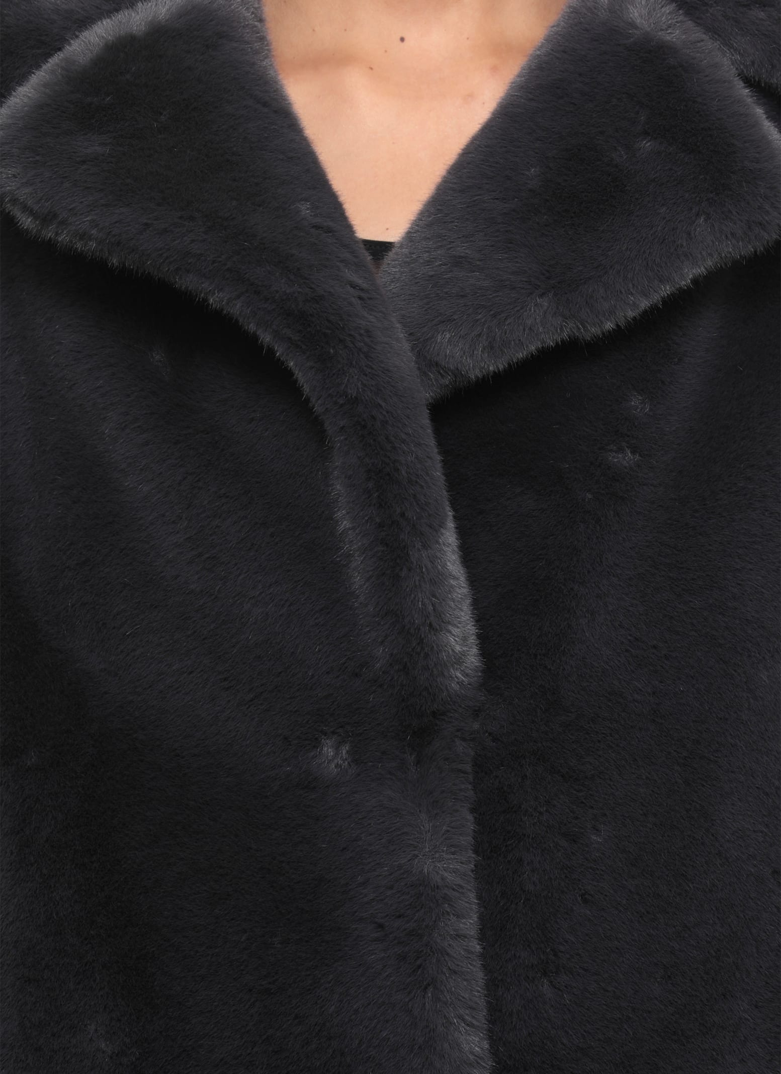 Stand Studio Camille Cocoon Coat In Gray