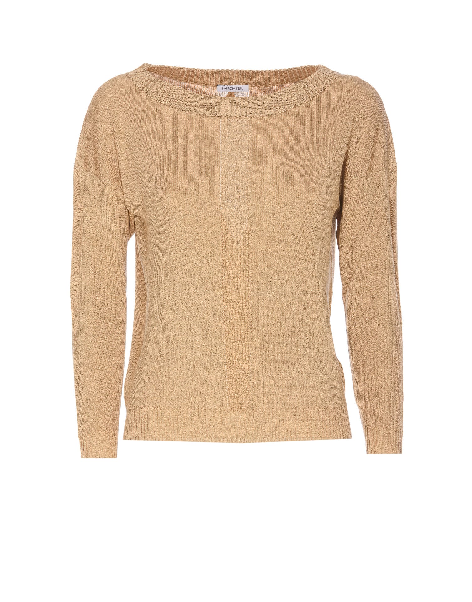 Shop Patrizia Pepe Sweater In Beige