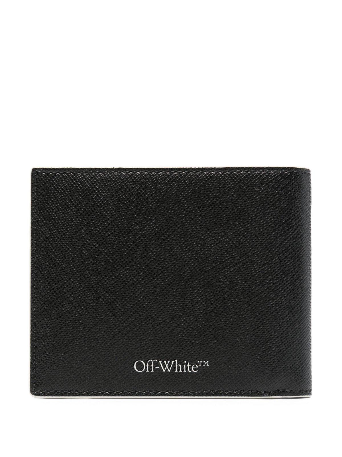 Shop Off-white Off White Ow Printed Bifold Wallet In Black/white