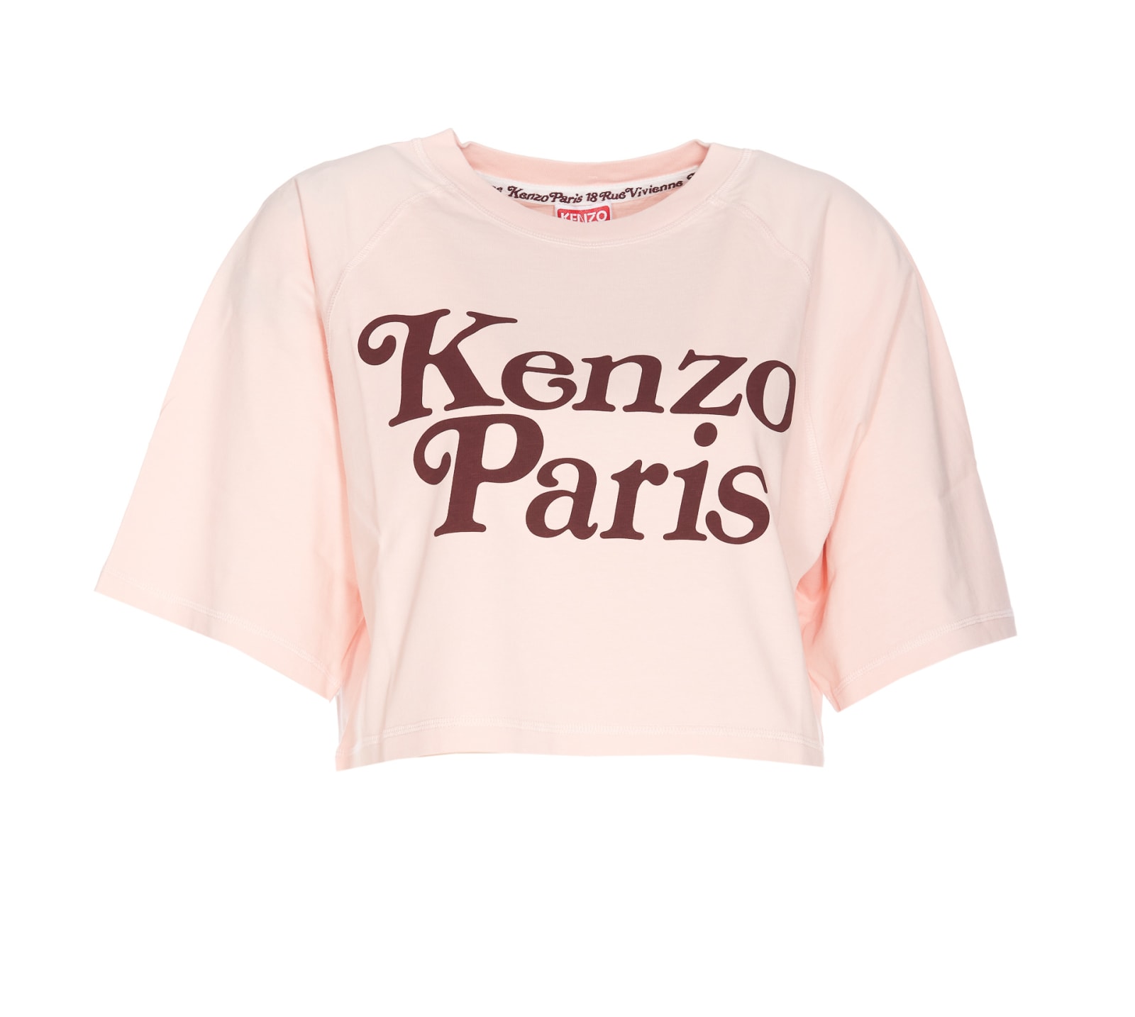Shop Kenzo By Verdy Boxy Cropped T-shirt In Pink