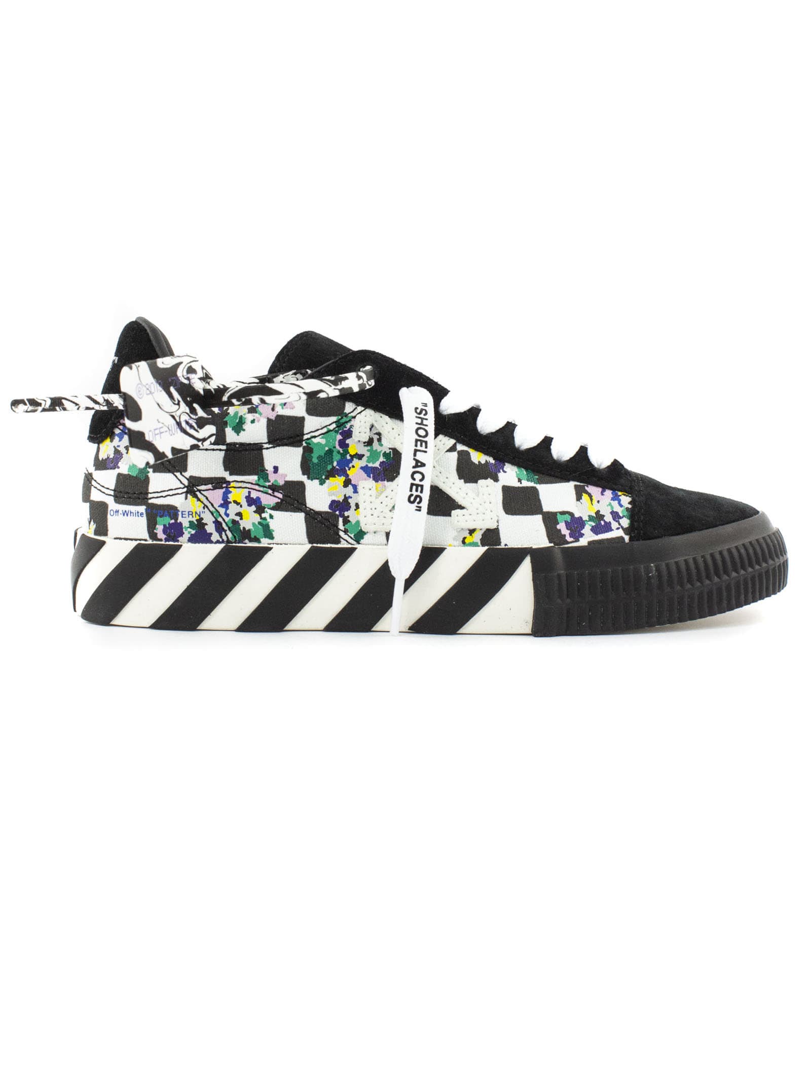 Off-White White And Black Vulcanized Sneakers