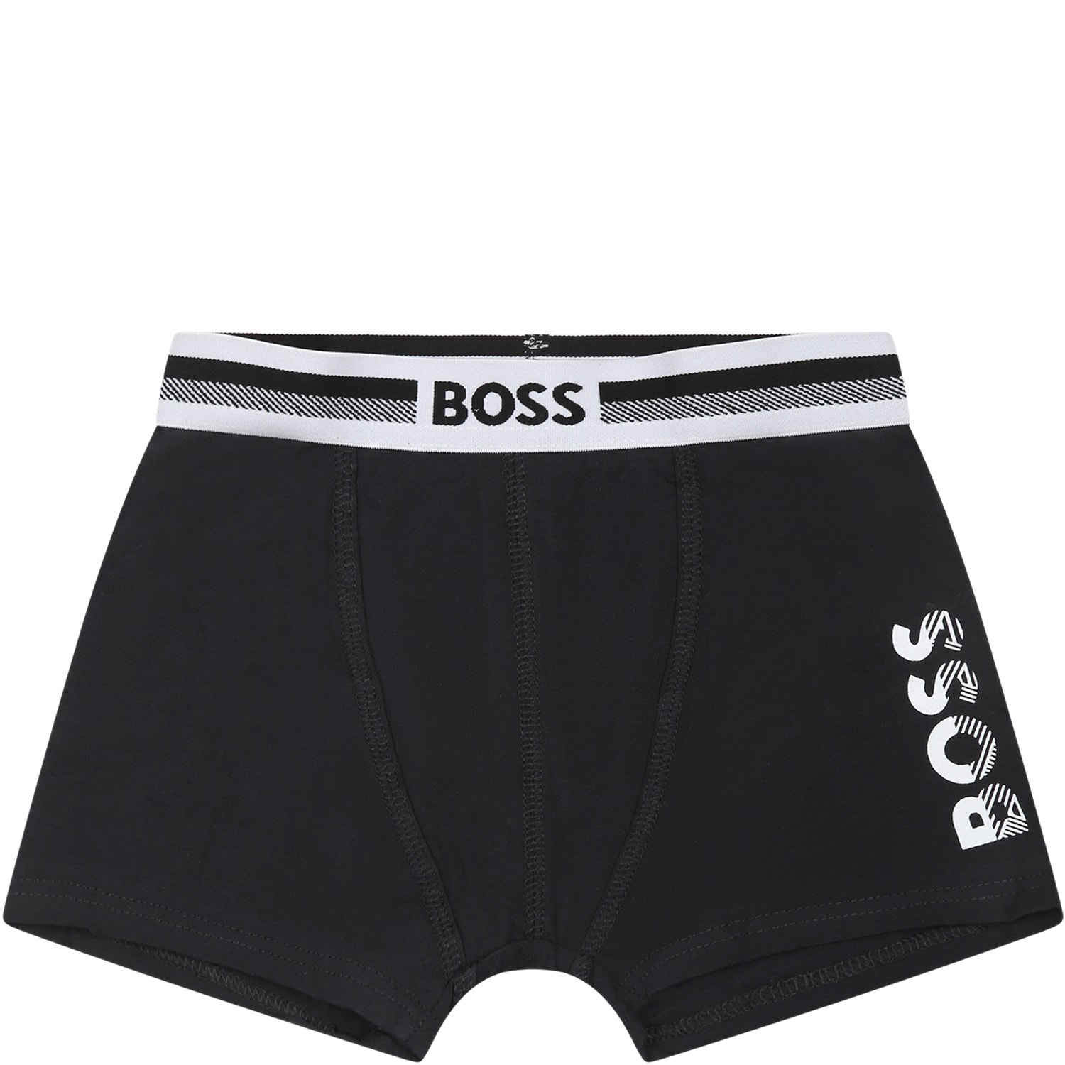 HUGO BOSS BLACK SET FOR BOY WITH LOGO 