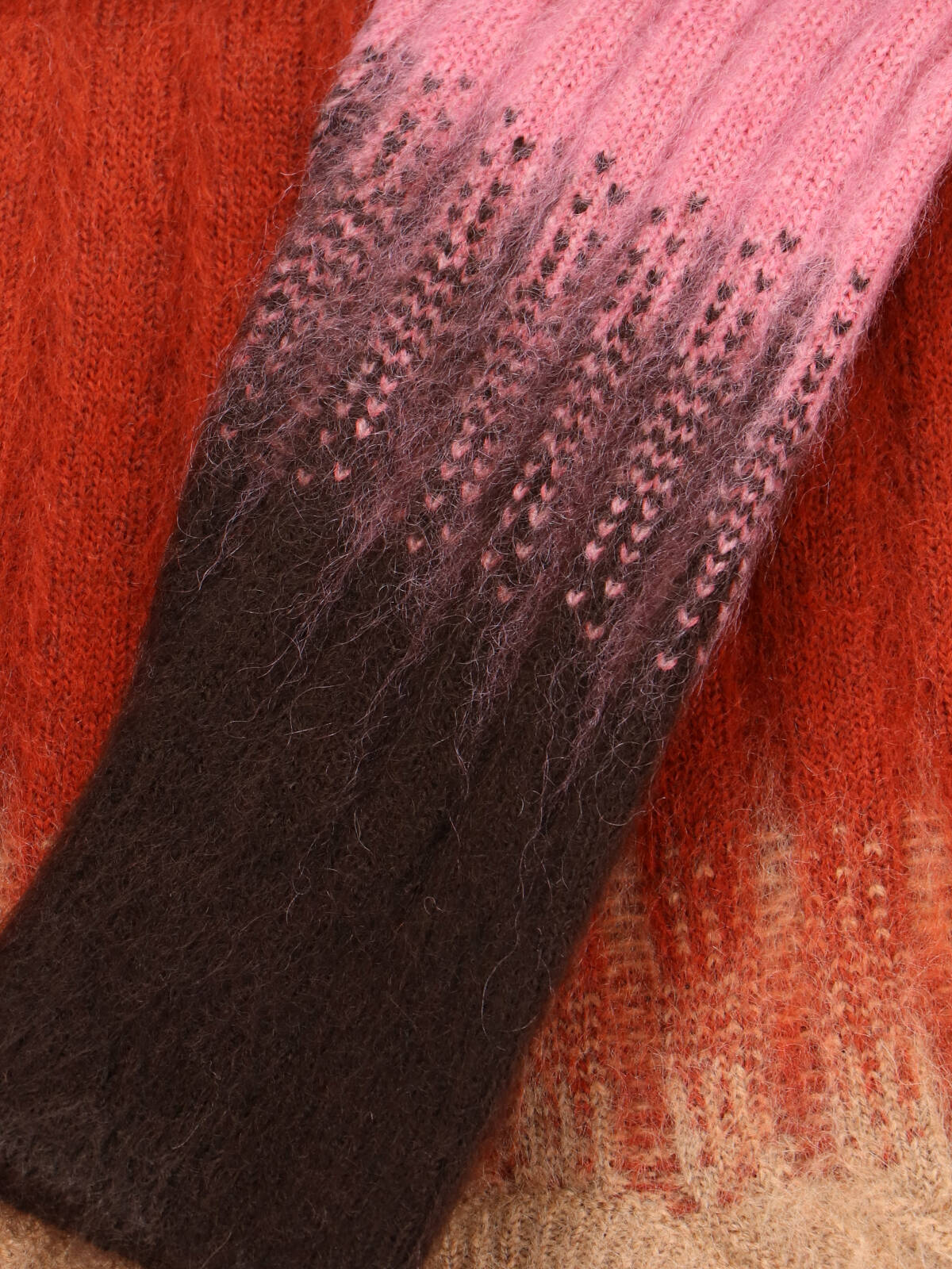 Fendi Mohair And Wool Blend Sweater In Multi