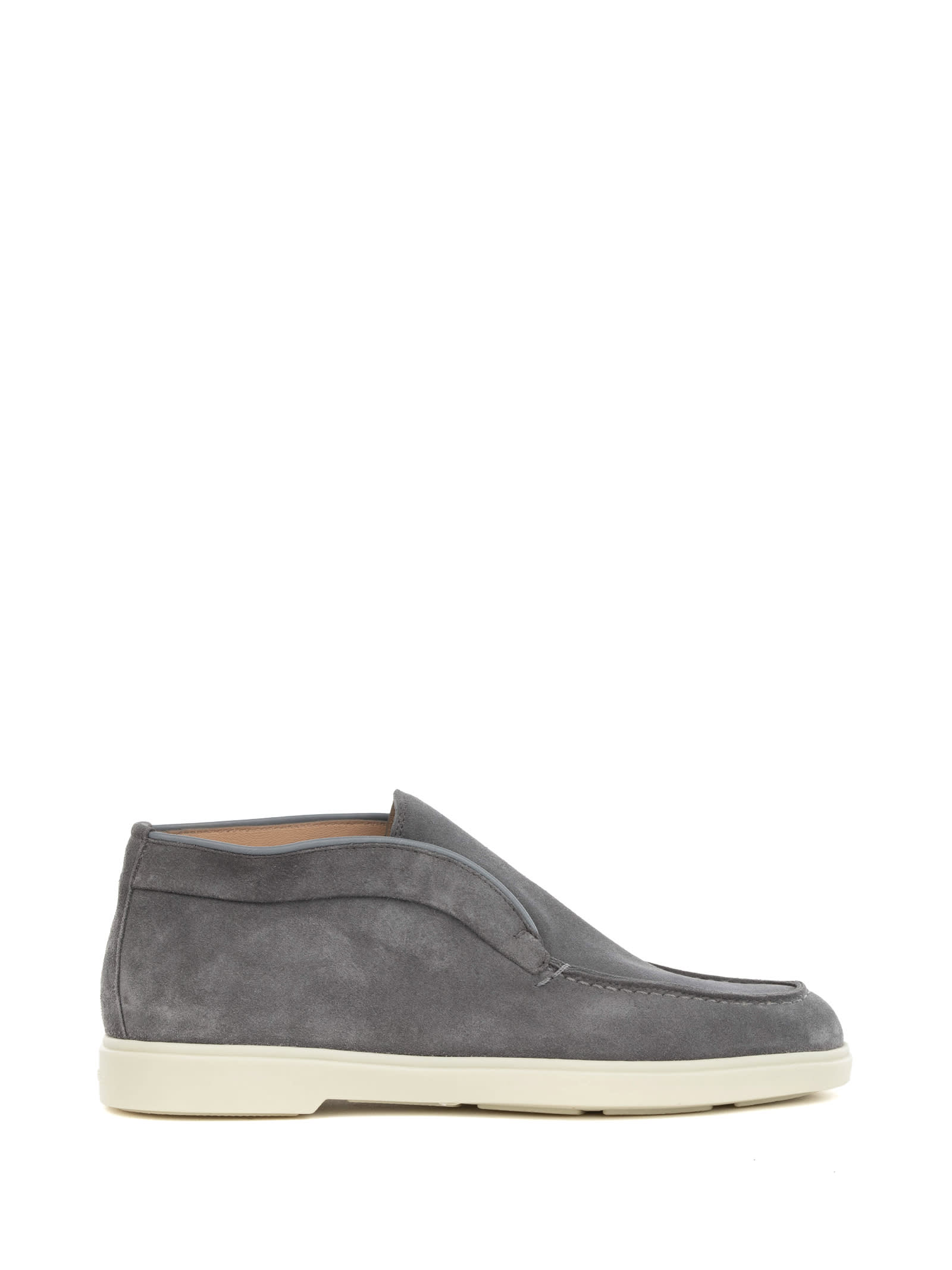 Polish Slip On Grey Suede Women