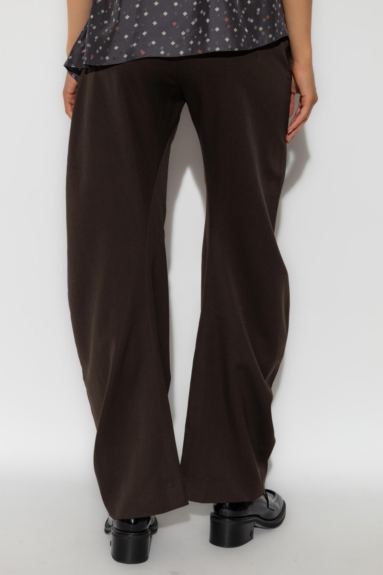 Acne Studios Wool Pants In Brown