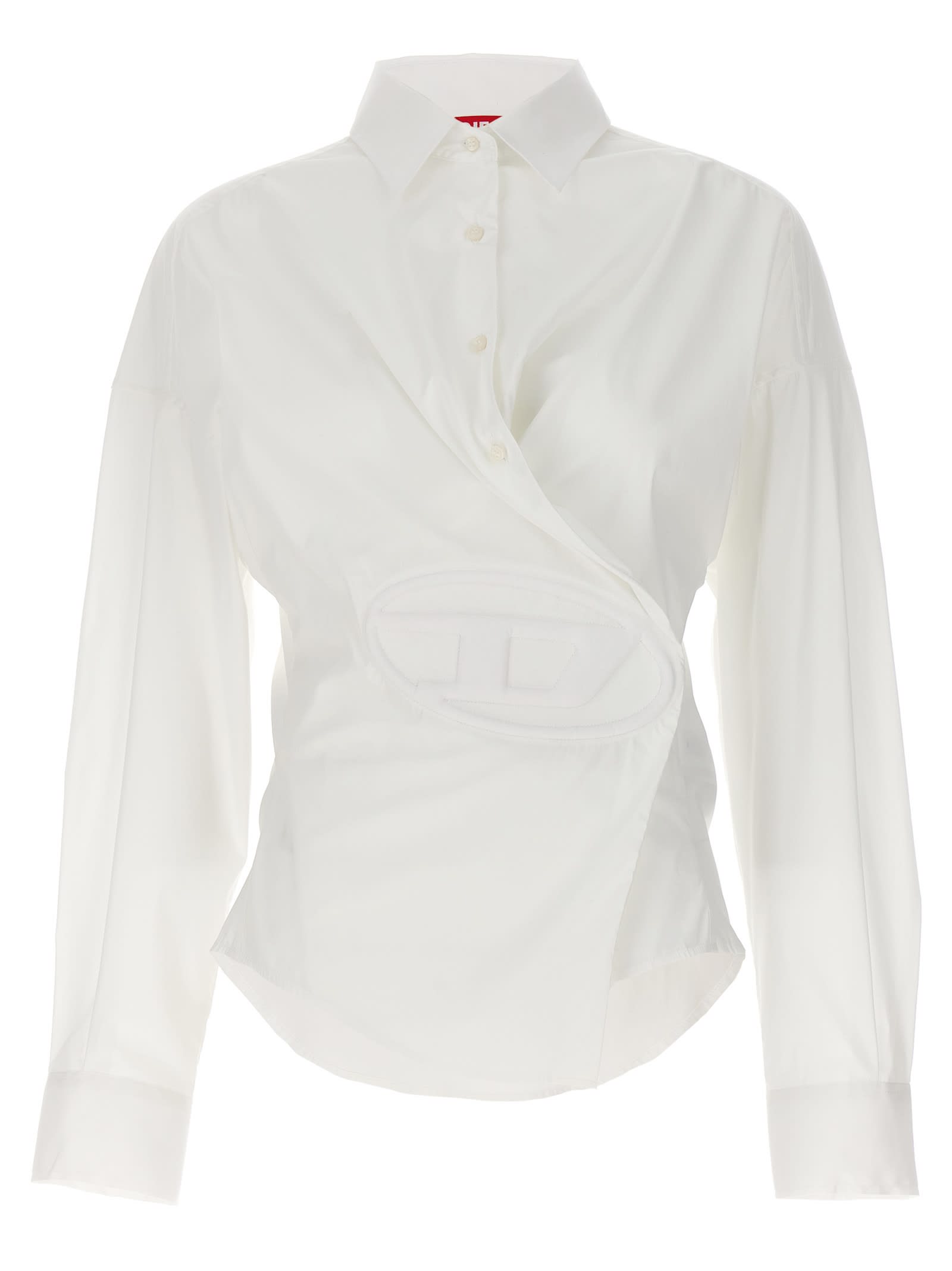 Shop Diesel C-siz Shirt In White