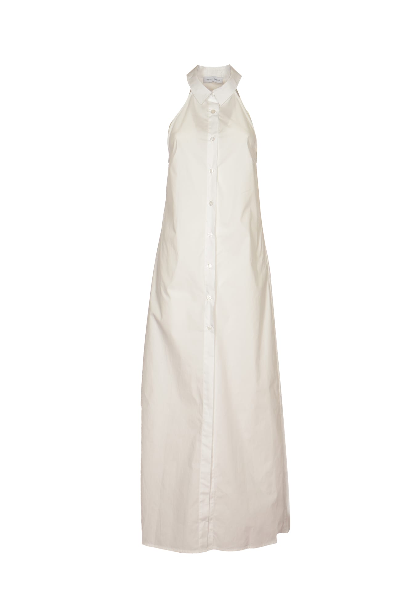 Sleeveless Long Shirt Dress