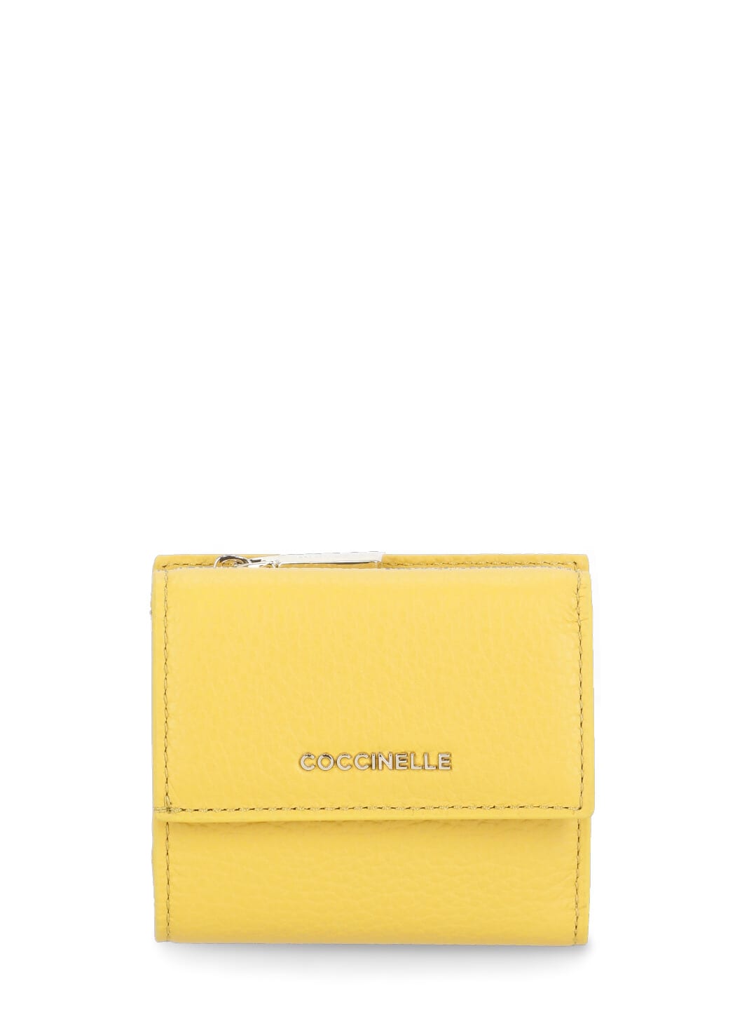Coccinelle Metallic Soft Wallet In Yellow