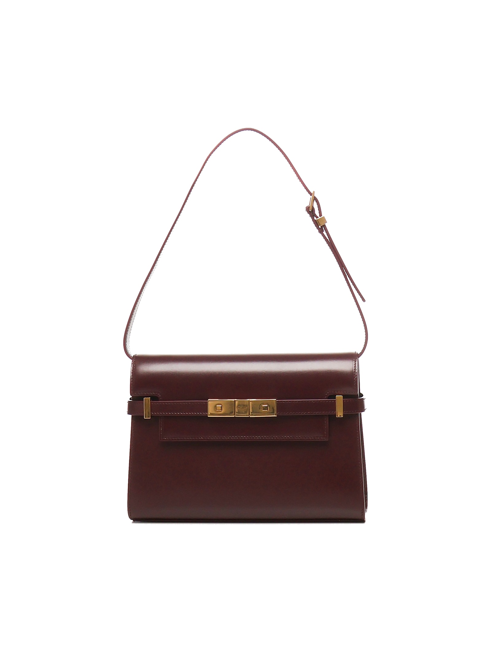 Saint Laurent Manhattan Small Shoulder Bag In Smooth Leather
