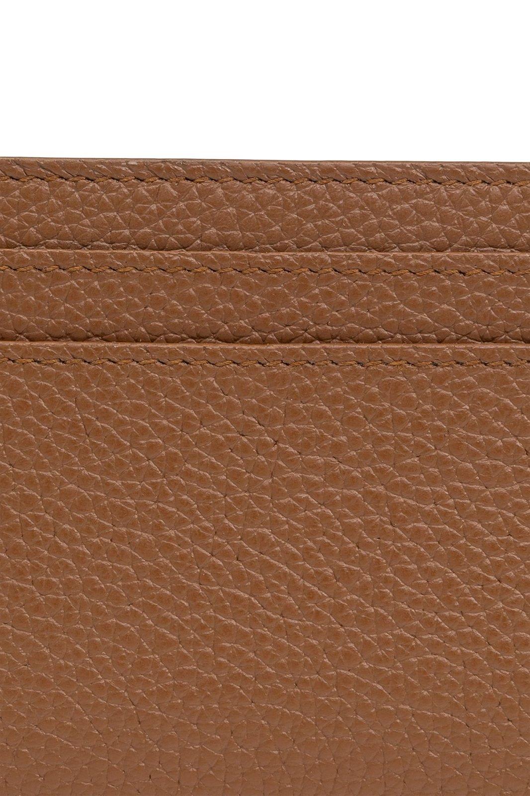 Shop Saint Laurent Cassandre Shadow Card Case In Fox