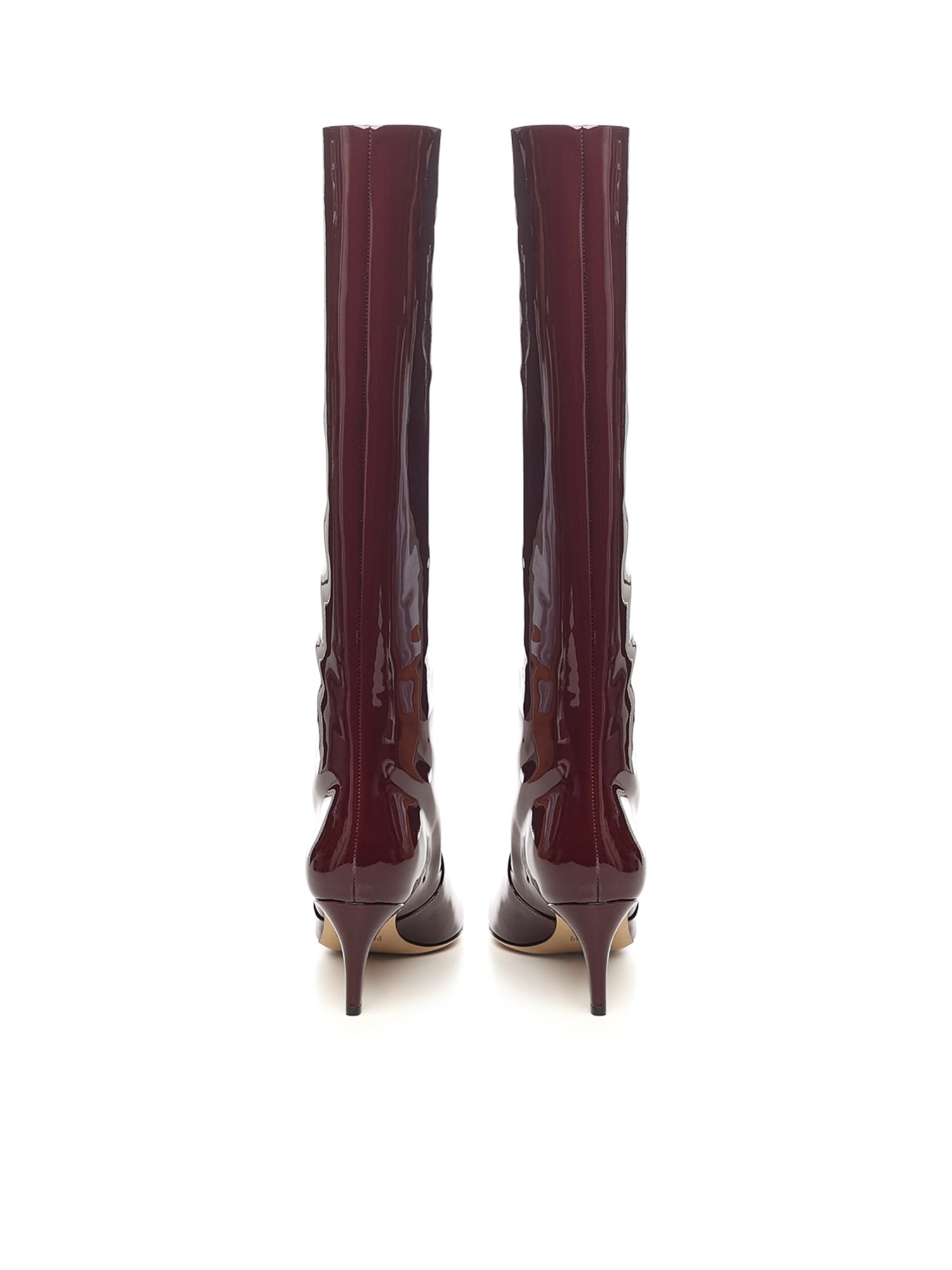 Paris Texas Patent Leather Stiletto Boots In Multi