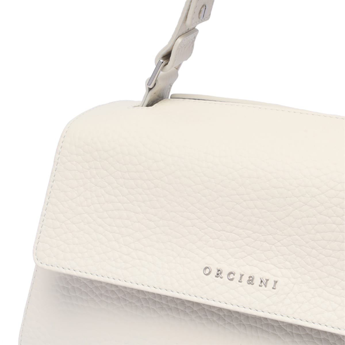 Shop Orciani Notturno Shoulder Bag In White