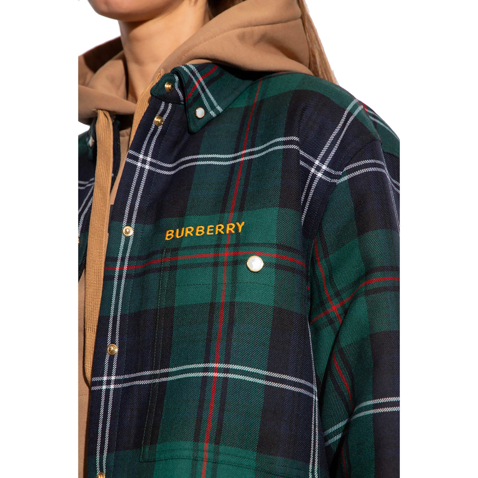 Shop Burberry Two-piece Jacket In Green