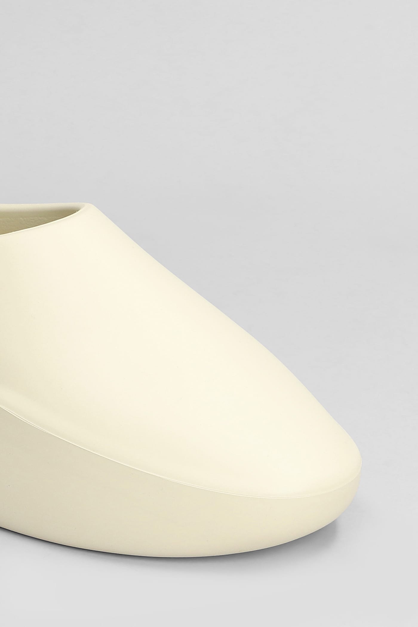 Shop Fear Of God Eva Runner Slipper-mule In Beige Rubber/plasic