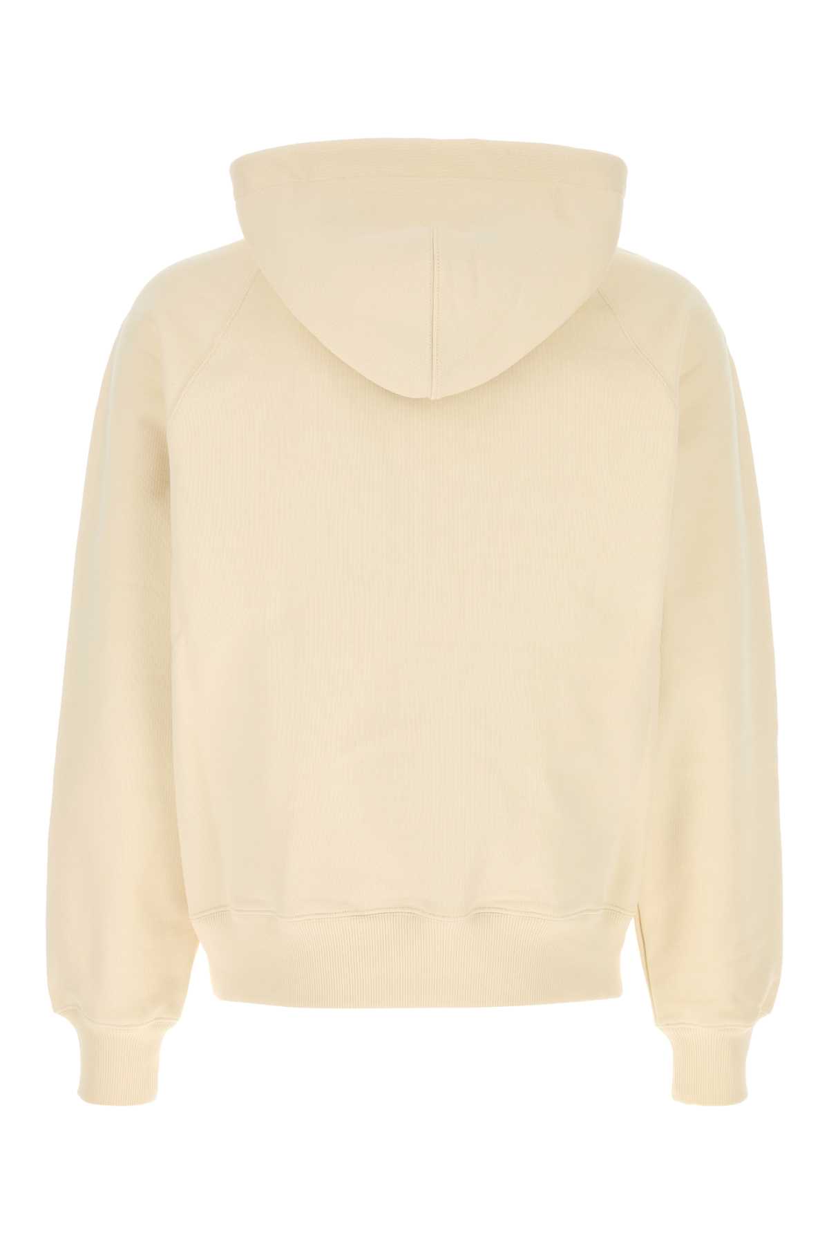 Shop Ami Alexandre Mattiussi Cream Cotton Sweatshirt