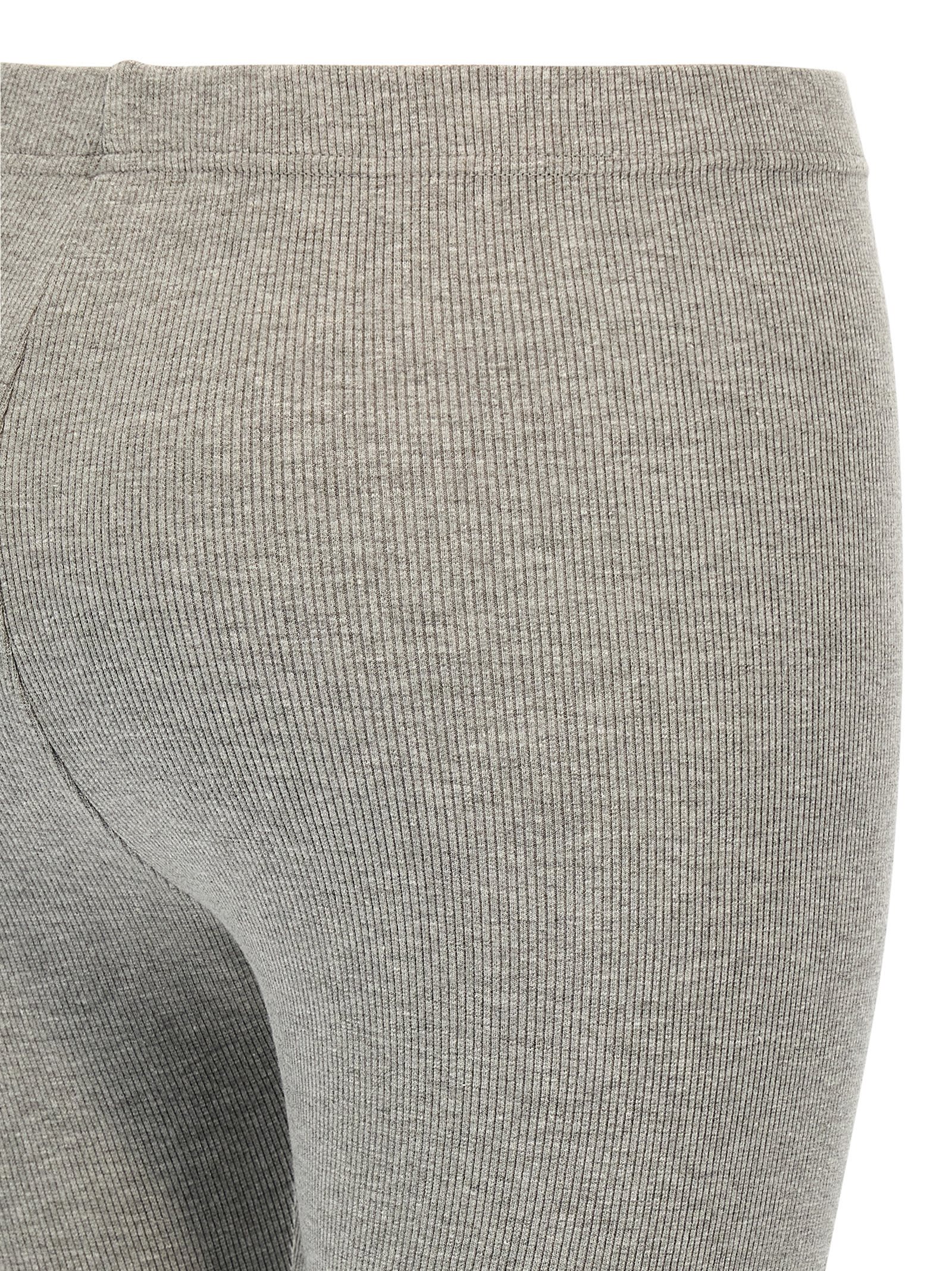 Sleeper Ribbed Texture Stretch Fit Leggings In Gray