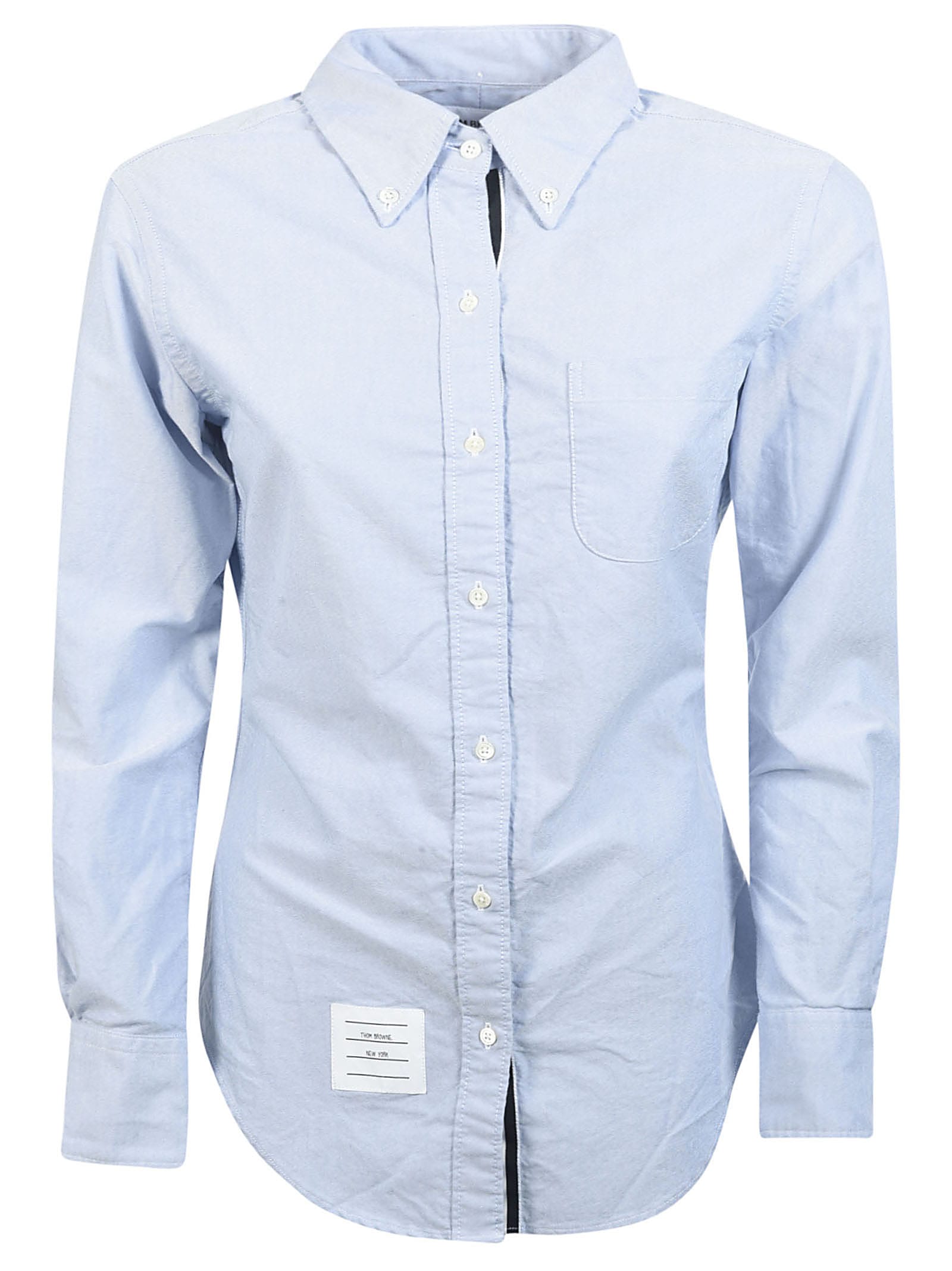 THOM BROWNE CLASSIC LONG-SLEEVE BUTTON DOWN POINT COLLAR SHIRT,11231027