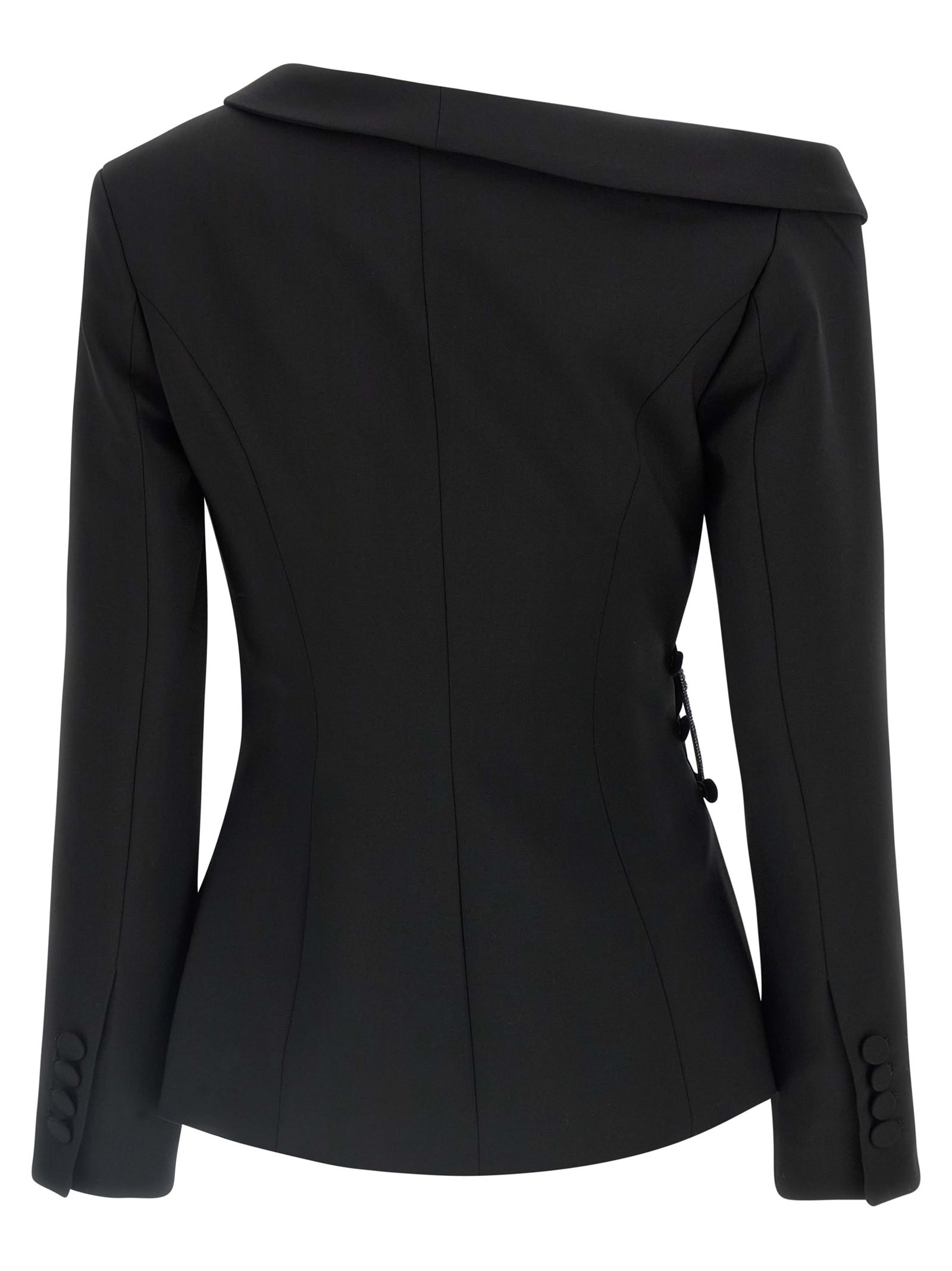 Giuseppe Di Morabito Asymmetrical Blazer Blazers Black In Black
