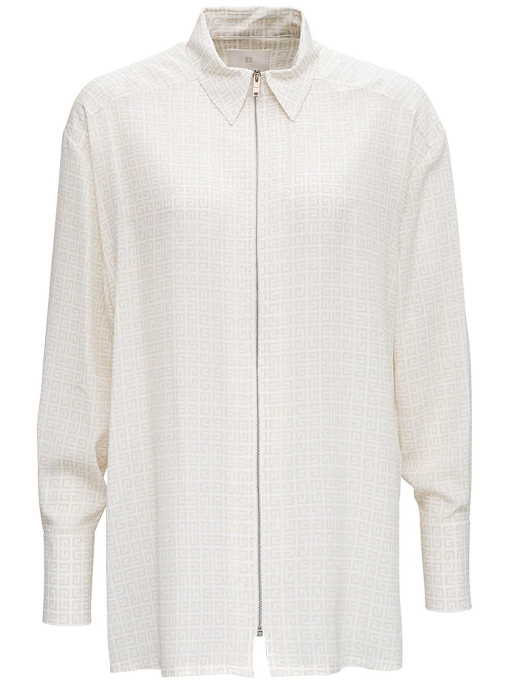 Givenchy 4g White Silk Shirt