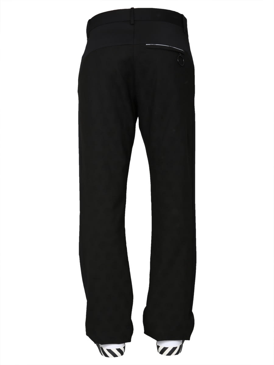 Shop Off-white Low Fit Trousers In Black