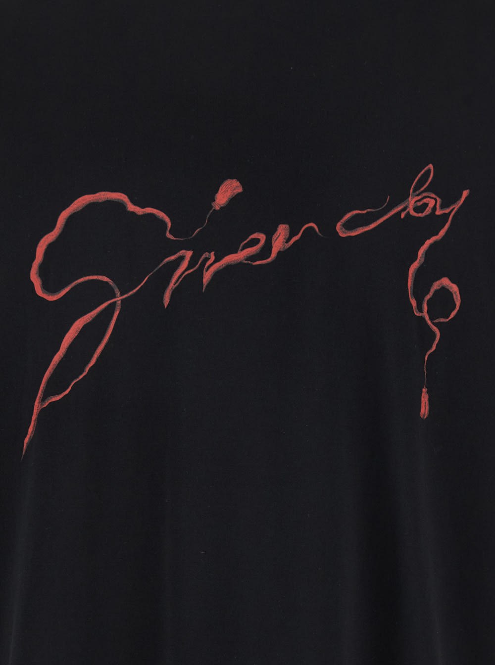 Givenchy Black Crewneck T-shirt With Logo Lettering On The Front And Maxi Logo Print On The Rear In Cotton Ma In Black