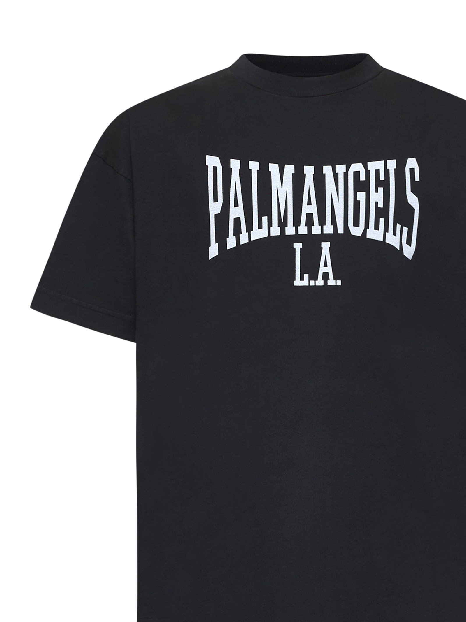 Shop Palm Angels T-shirt In Black Off White