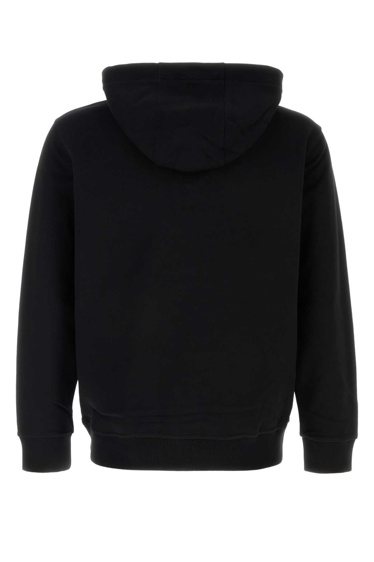 Shop Burberry Black Cotton Sweatshirt