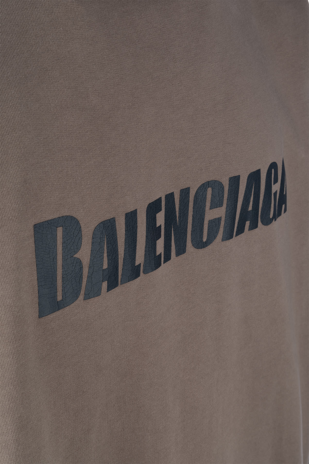 Shop Balenciaga Felpe In Taupe/black