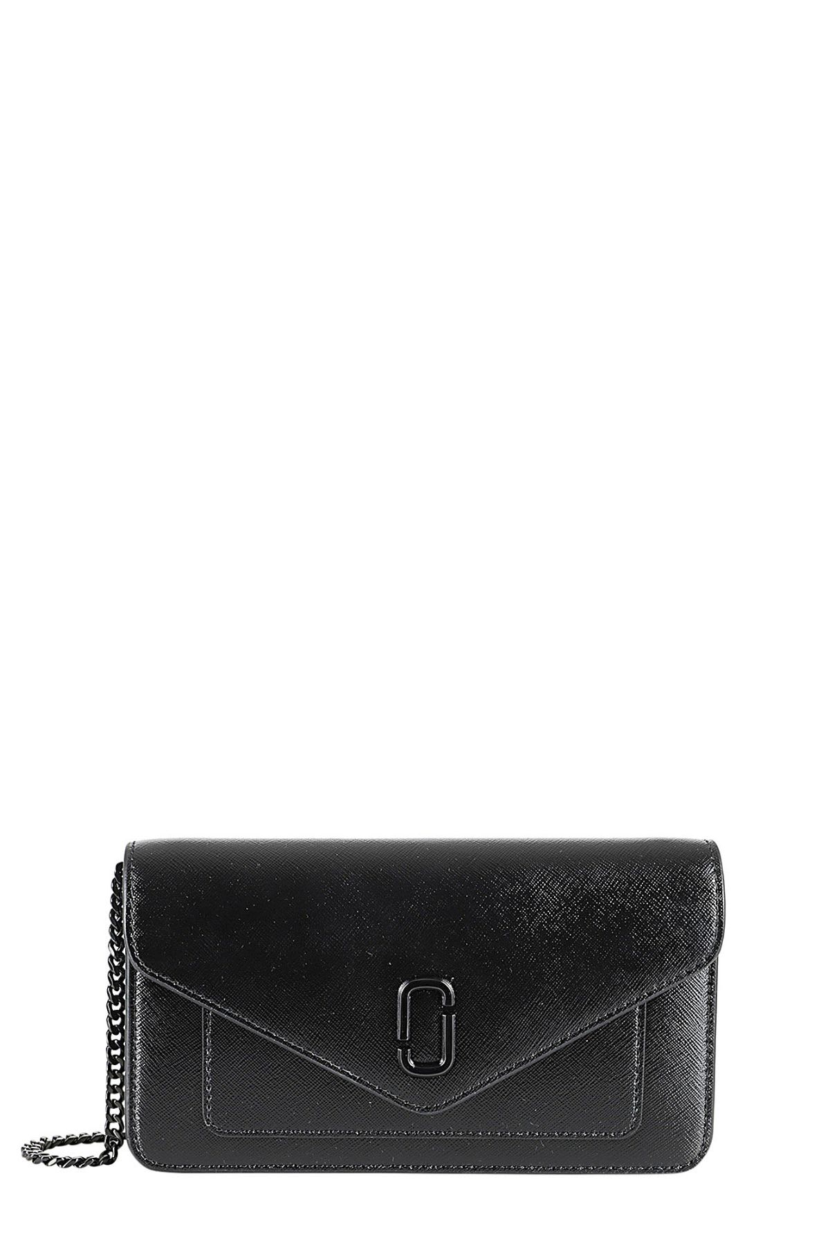 Shop Marc Jacobs The Longshot Chain Wallet In Black