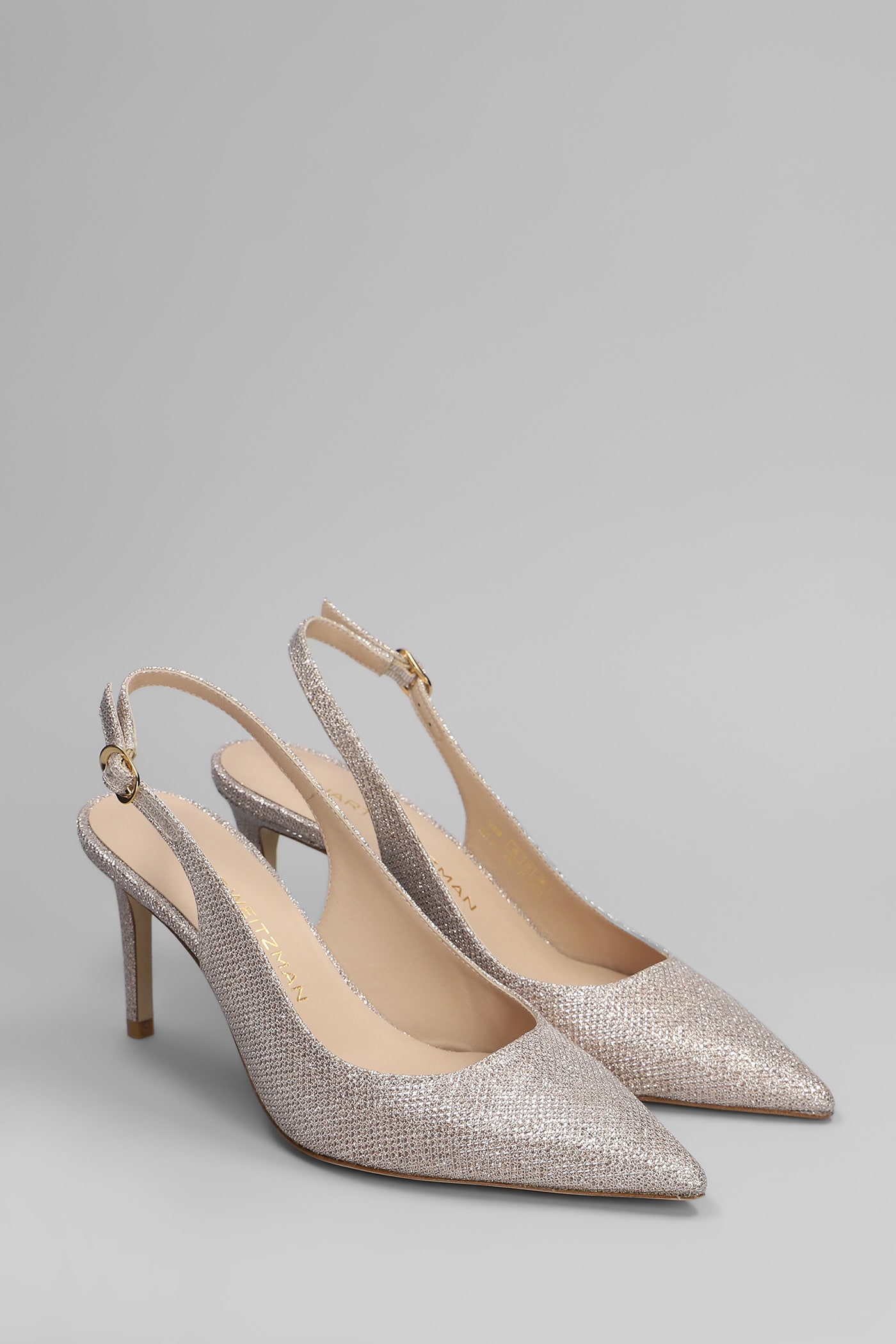 Stuart Weitzman Stuart Power Lsgbk 7 Pumps In Gold Leather In Gold