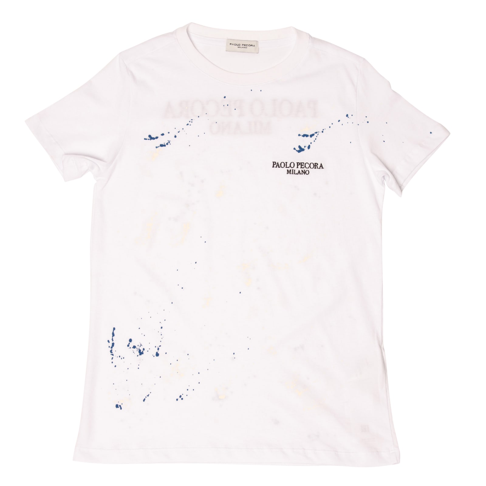 Paolo Pecora Kids' T-shirt In Bianco