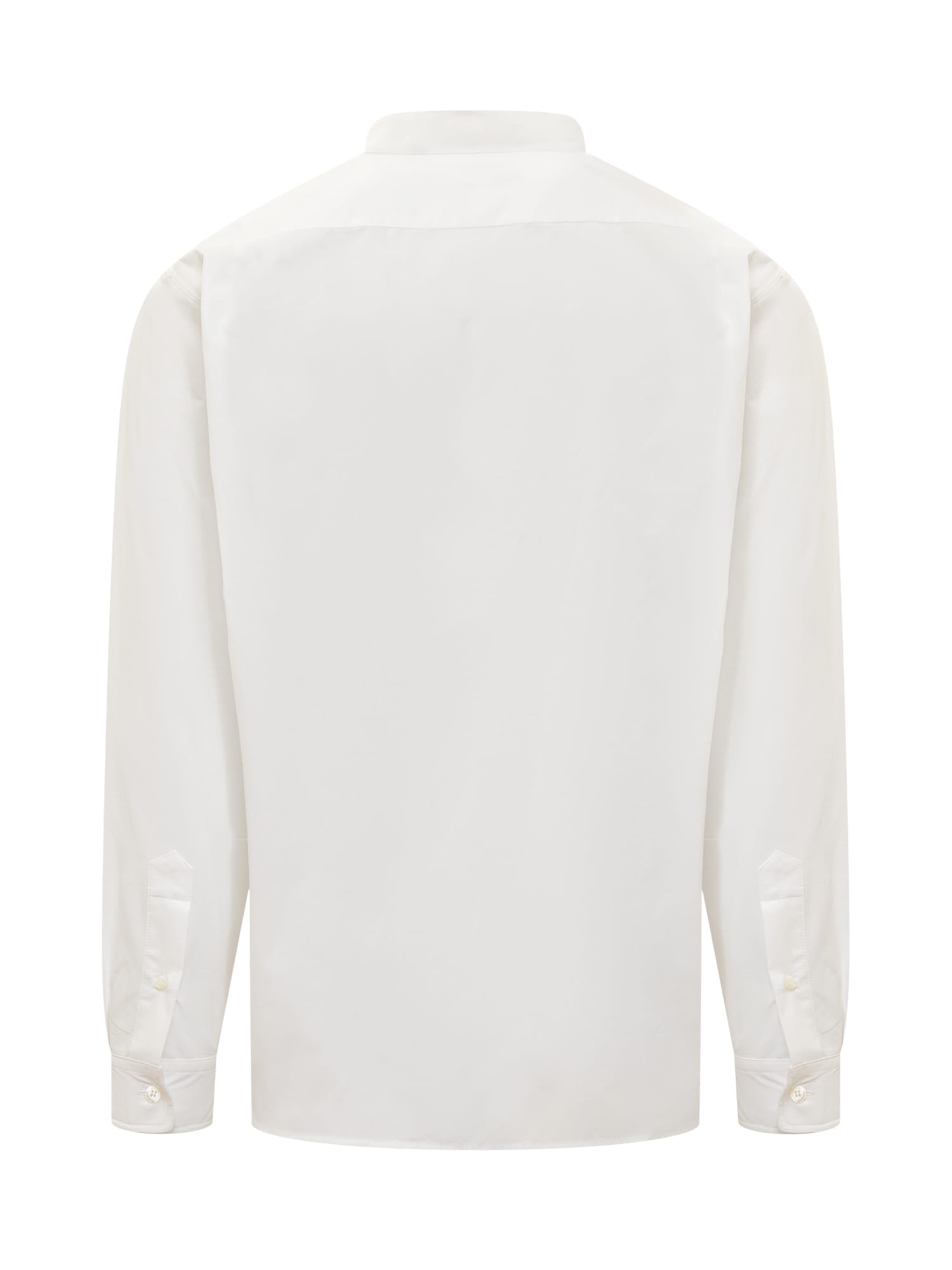 Shop Kenzo Drawn Varsity Shirt In Blanc