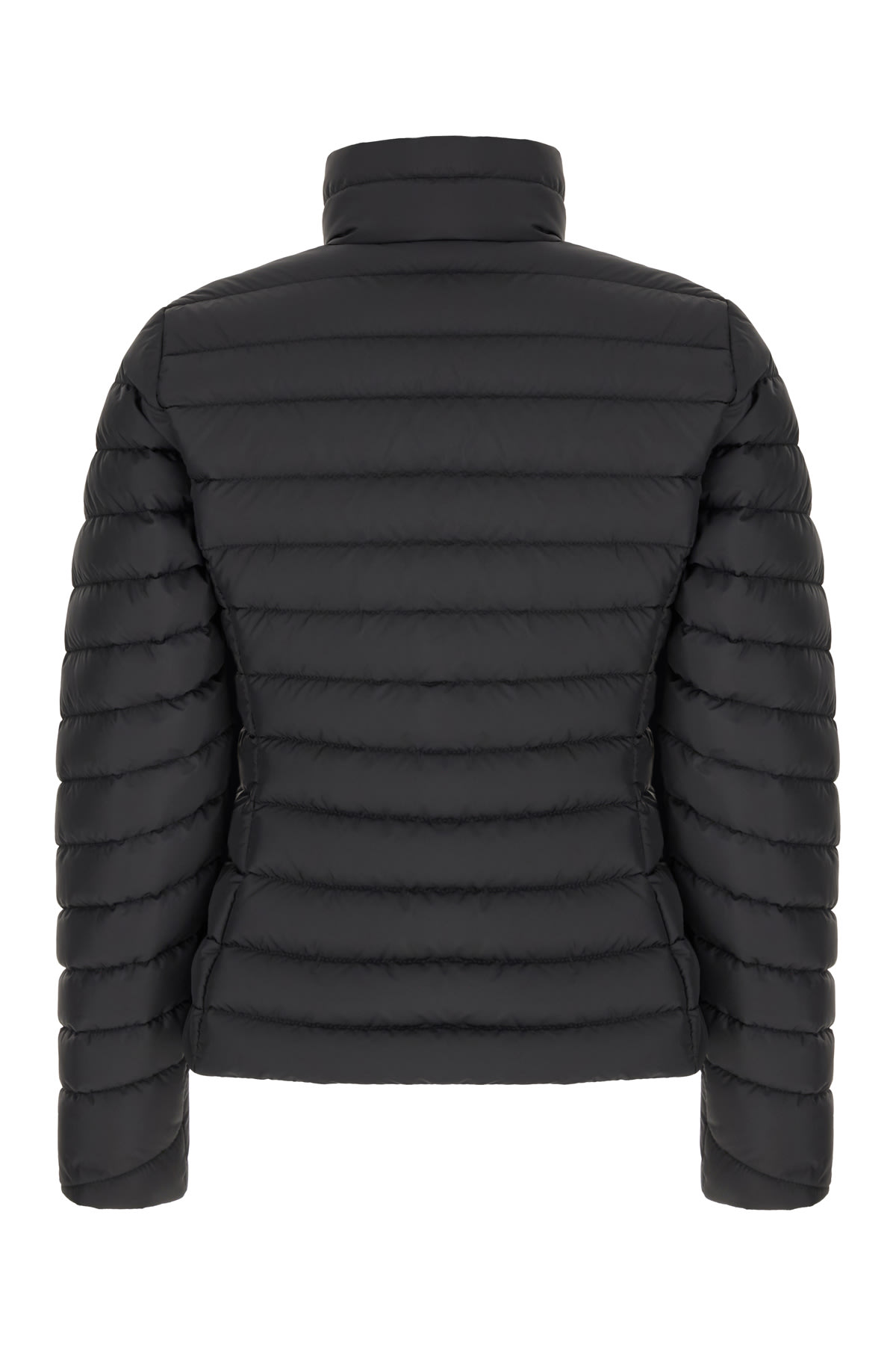Moncler Slate Polyester Grange Down Jacket In Nero