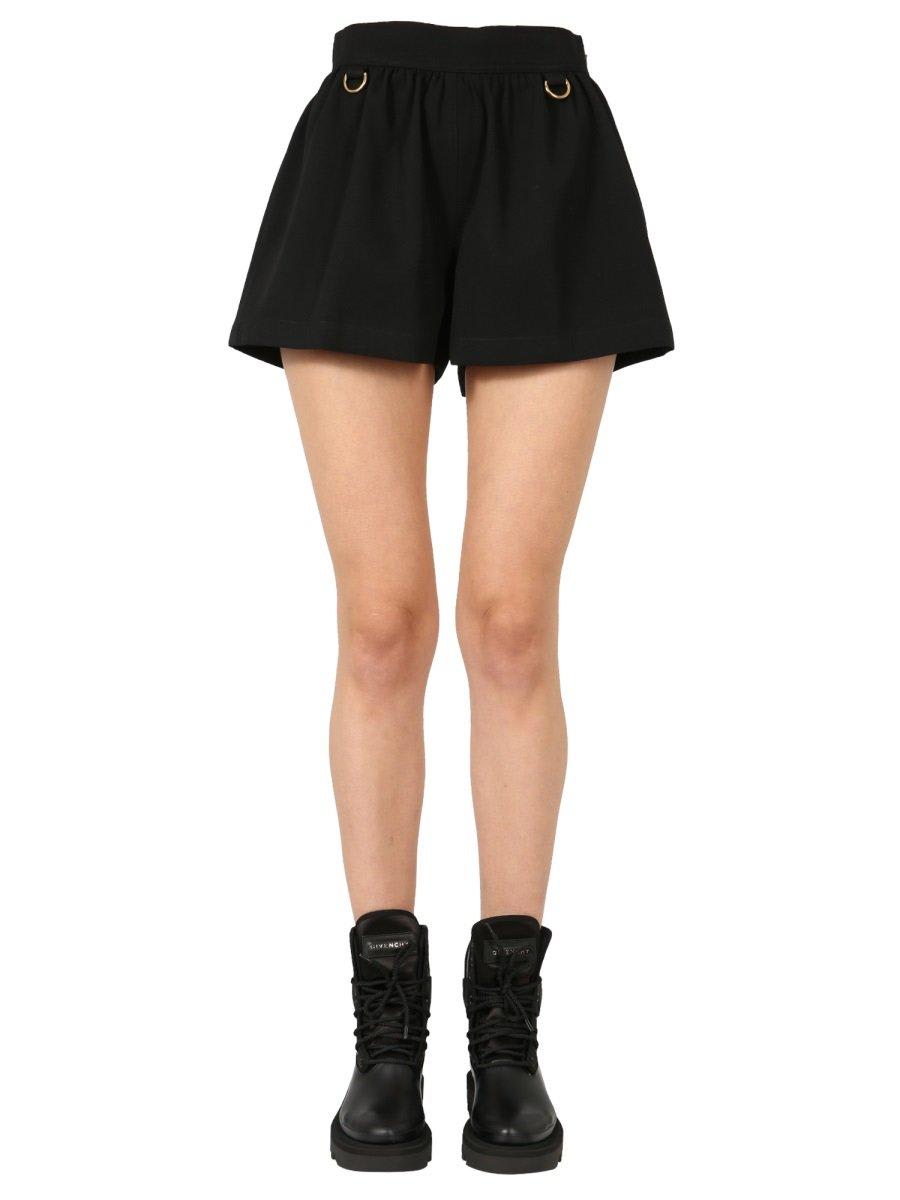 Shop Givenchy Puffy Bermuda Shorts In Black