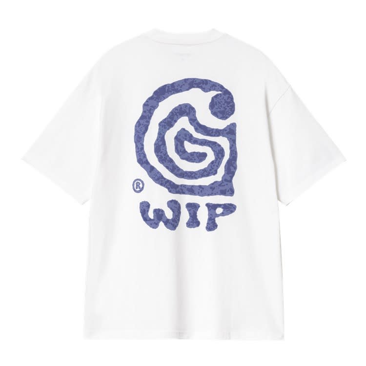 Carhartt Mens White Helix Crewneck Cotton-jersey T-shirt
