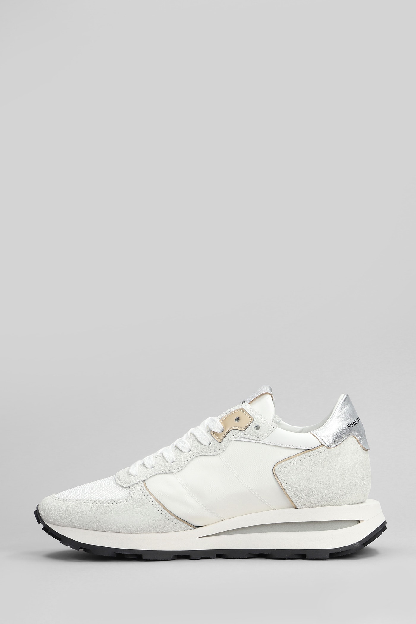 Philippe Model Low-top Sneakers  Tropez Haute Suede In White
