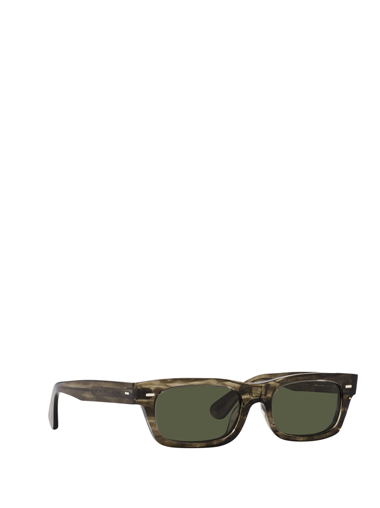 Shop Oliver Peoples Ov5510su Soft Olive Bark Sunglasses