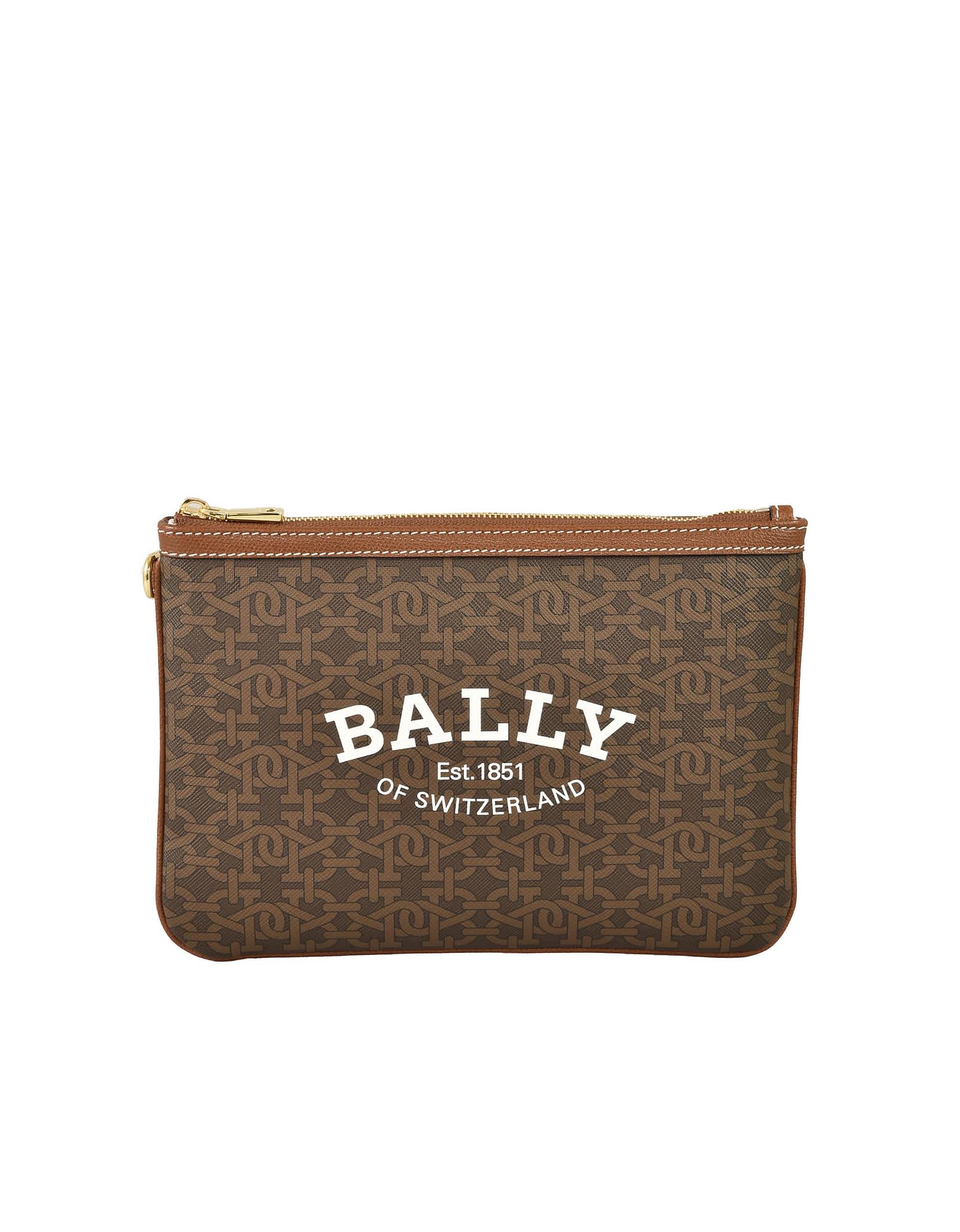 Bally Calie Leather Trim Canvas Tote