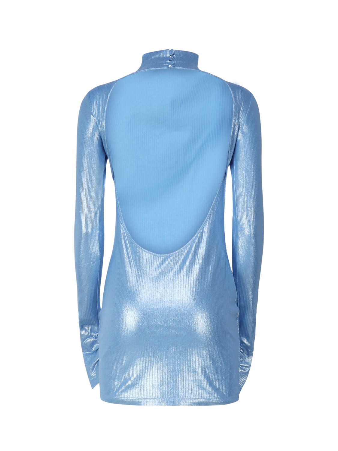 Shop The Andamane High Neck Dress With Neckline In Blue