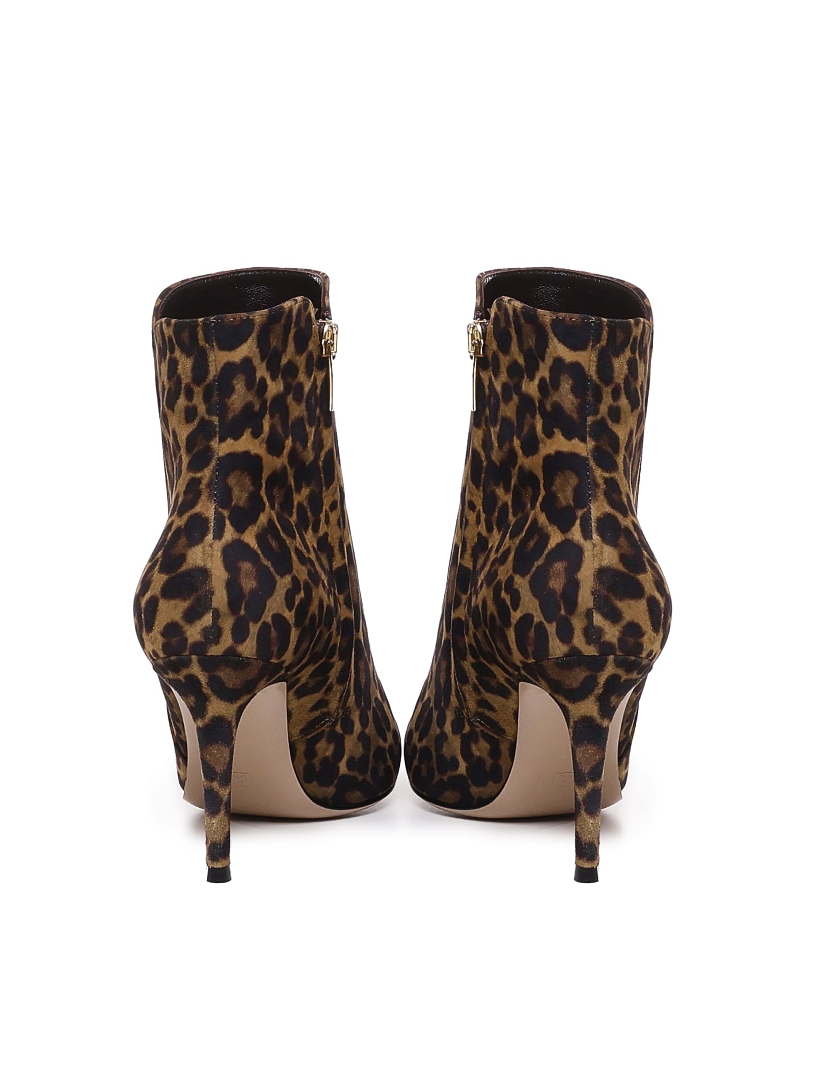 Shop Gianvito Rossi Levy 85 Ankle Boot In Leopard-print Suede In Allp