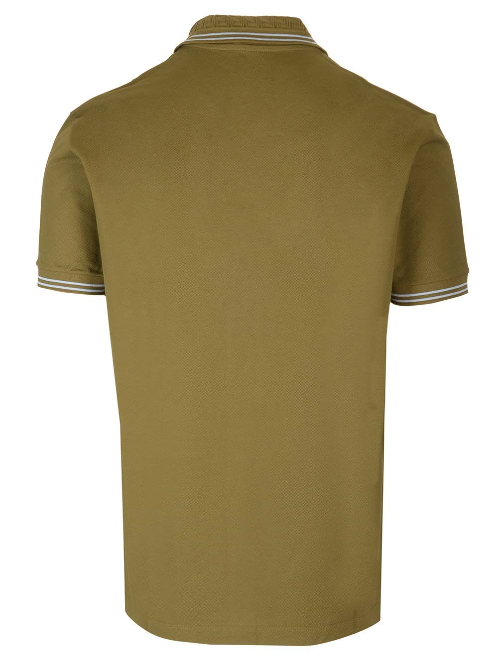 Shop Versace Medusa Polo Shirt In Green