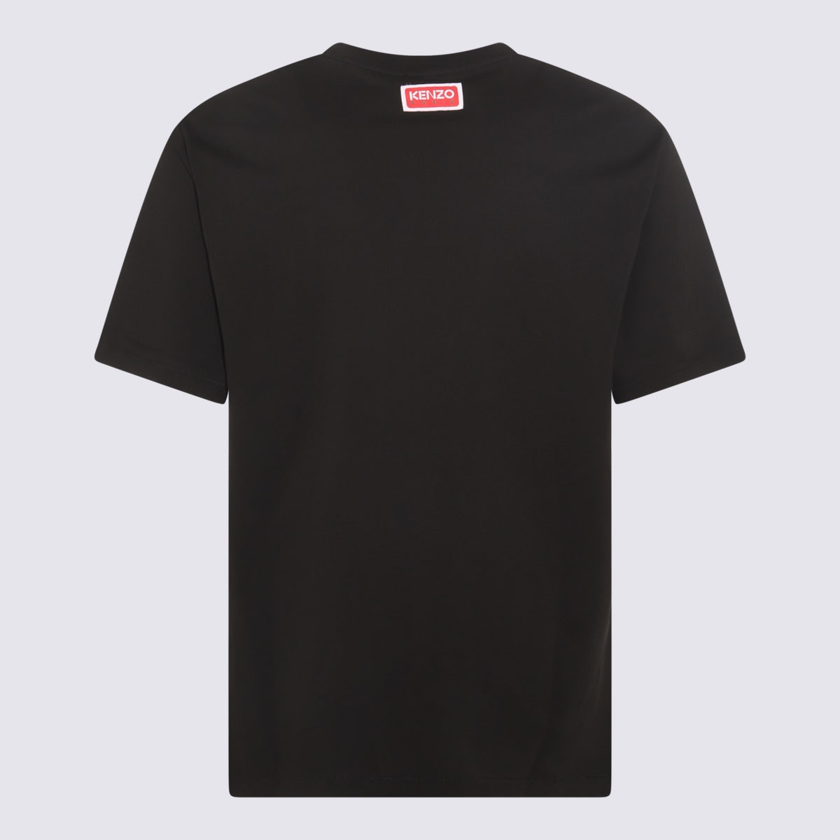 Shop Kenzo Black Multicolour Cotton T-shirt