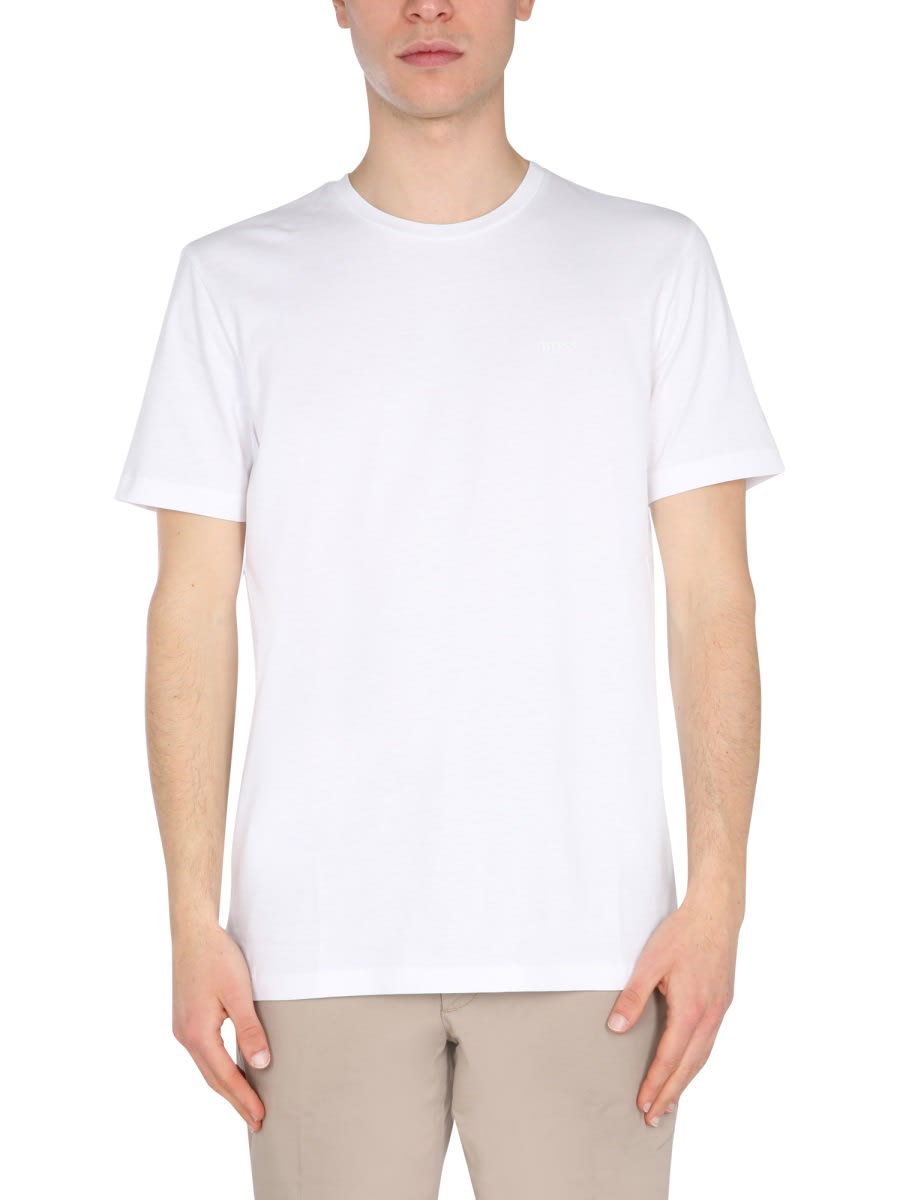 Shop Hugo Boss T-shirt Lecco In White