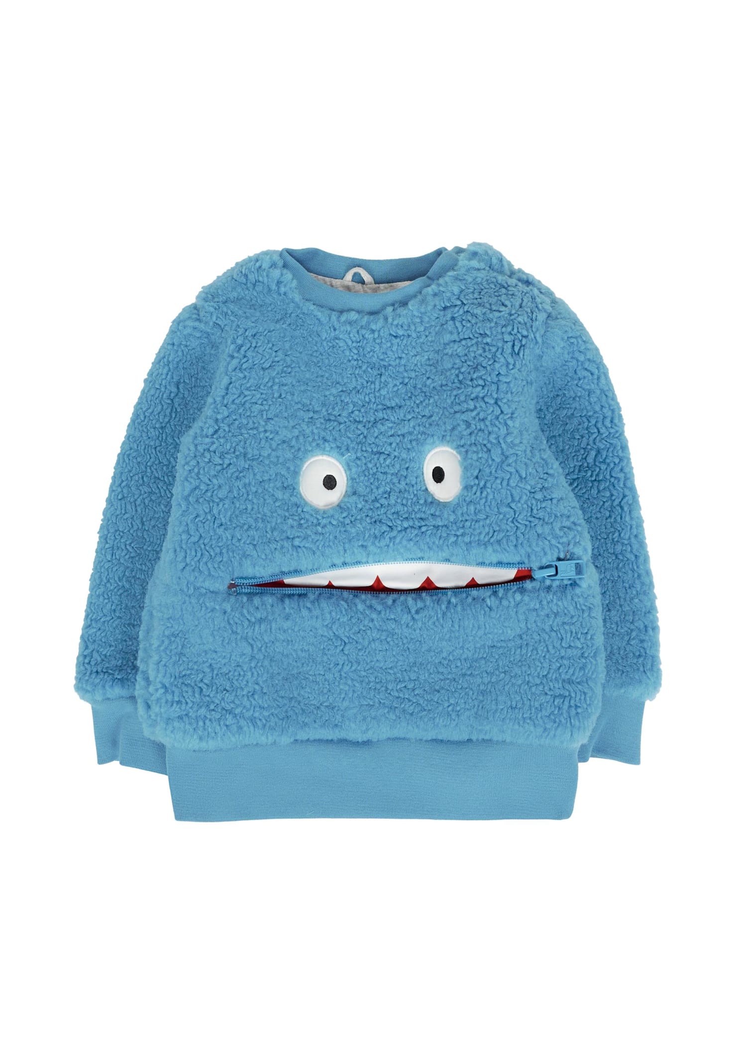 Stella Mccartney Blue Sweatshirt For Baby Boy With Yeti In Blue
