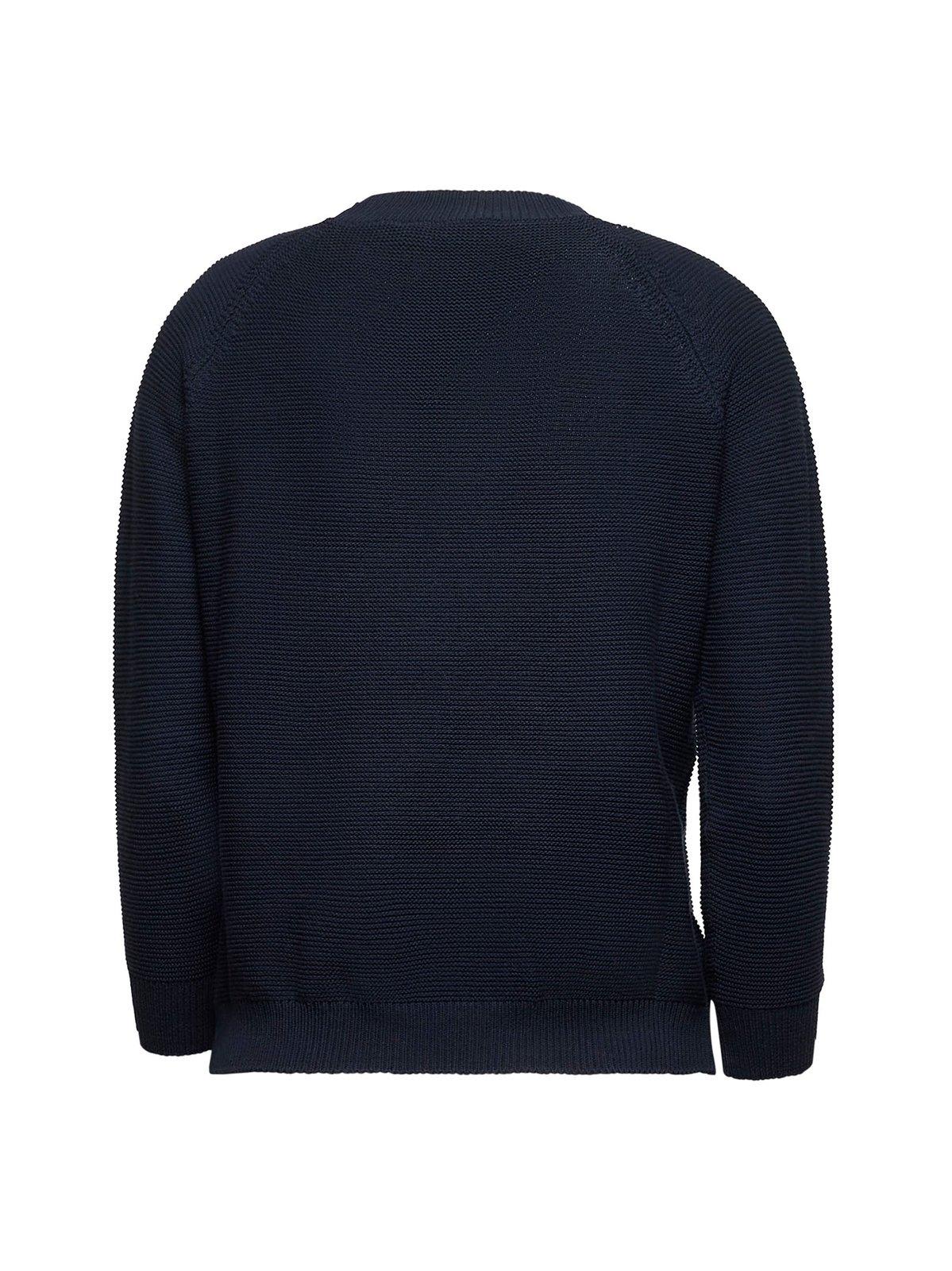 Weekend Max Mara Linz Crewneck Knit Jumper In Blu
