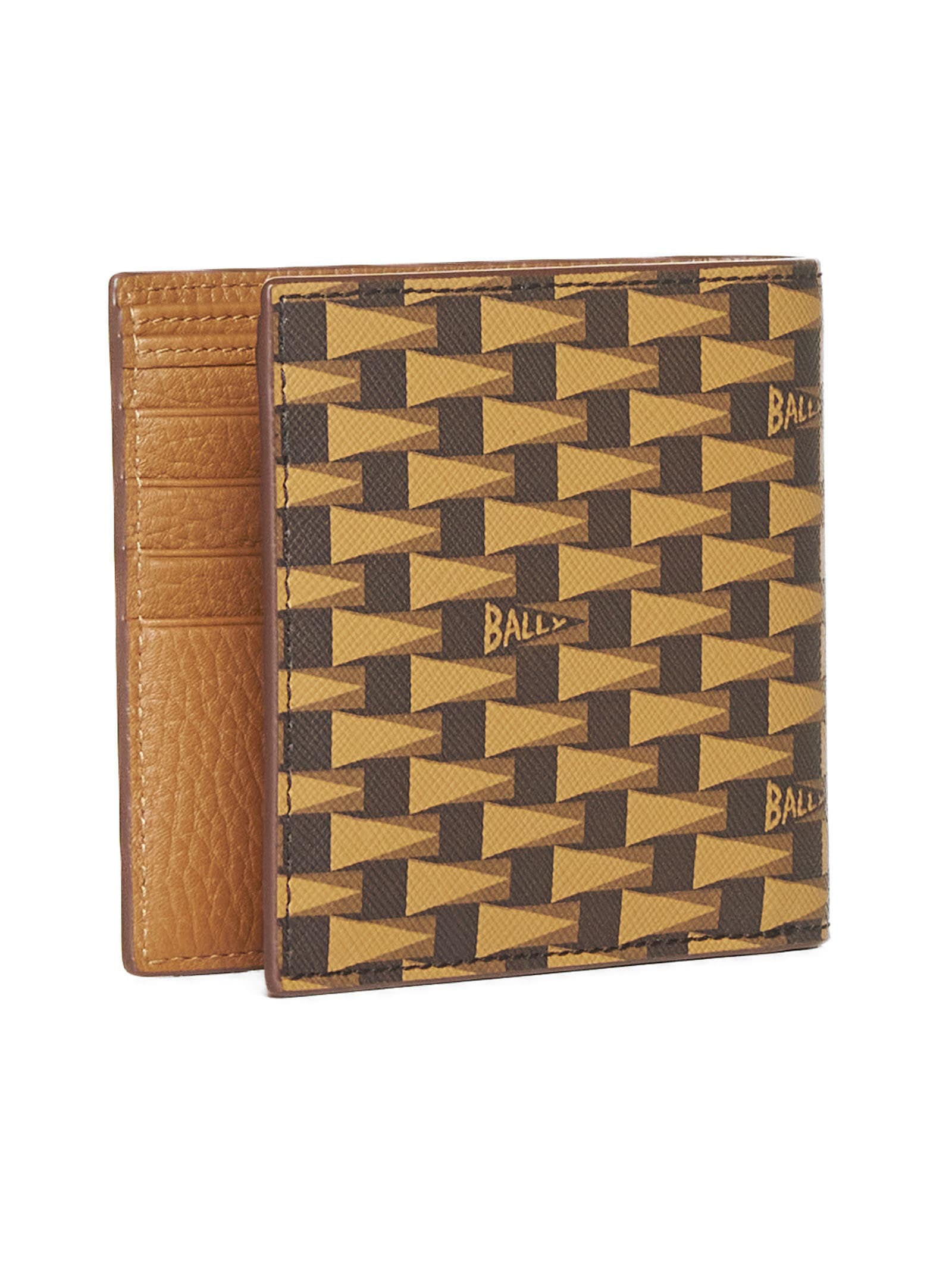 Shop Bally Wallet In Multideserto+oro