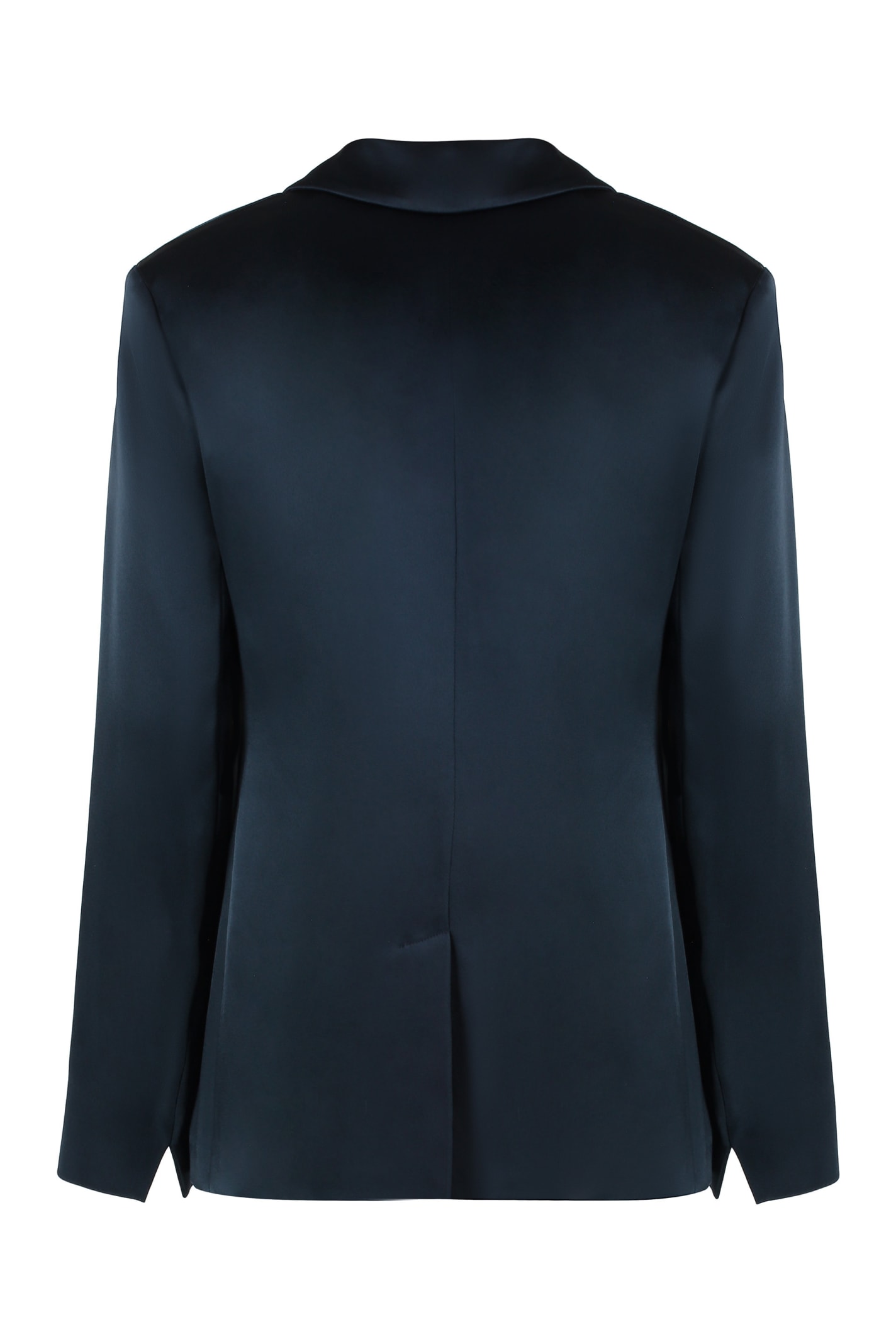 Shop 's Max Mara Guido Satin Blazer In Blue