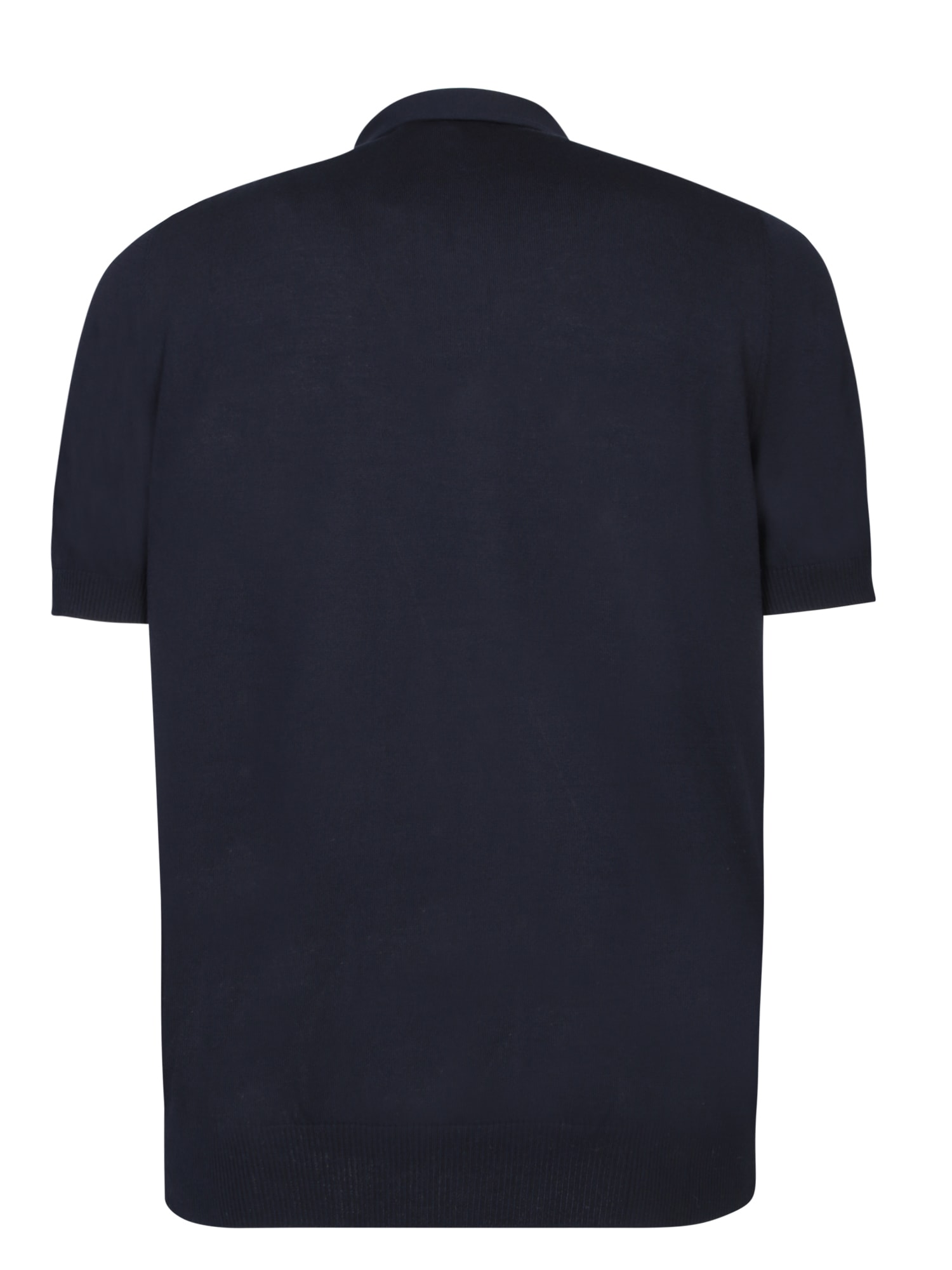 Shop Lardini Check Blue Polo Shirt